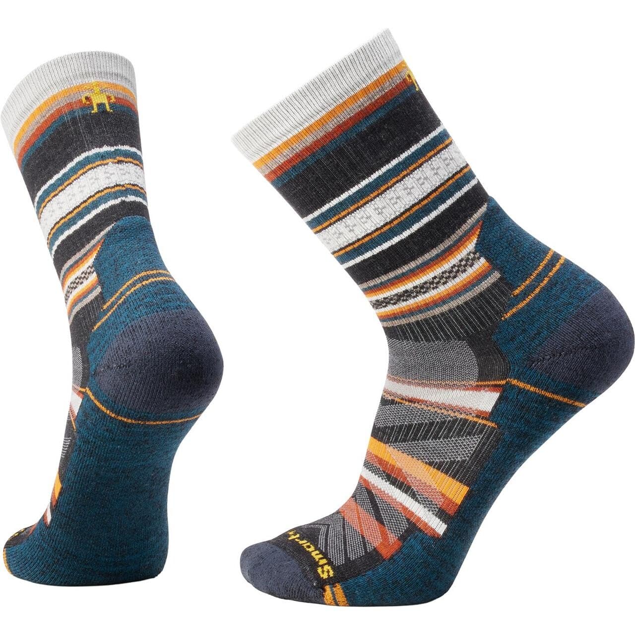 Smartwool Mens Hike Light Cushion Panorama Crew Socks (Grå (CHARCOAL) 46-49)