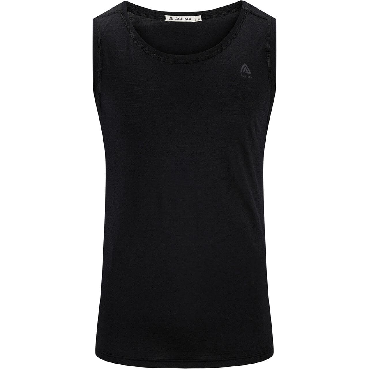 Aclima Mens LightWool 140 Singlet V2 (Sort (JET BLACK) Medium)