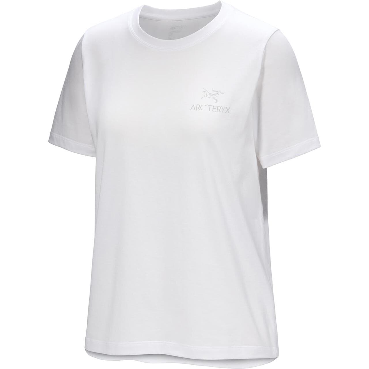 Arcteryx Womens Kragg SL Cotton Emblem Crew S/S (Hvid (WHITE LIGHT) X-large)