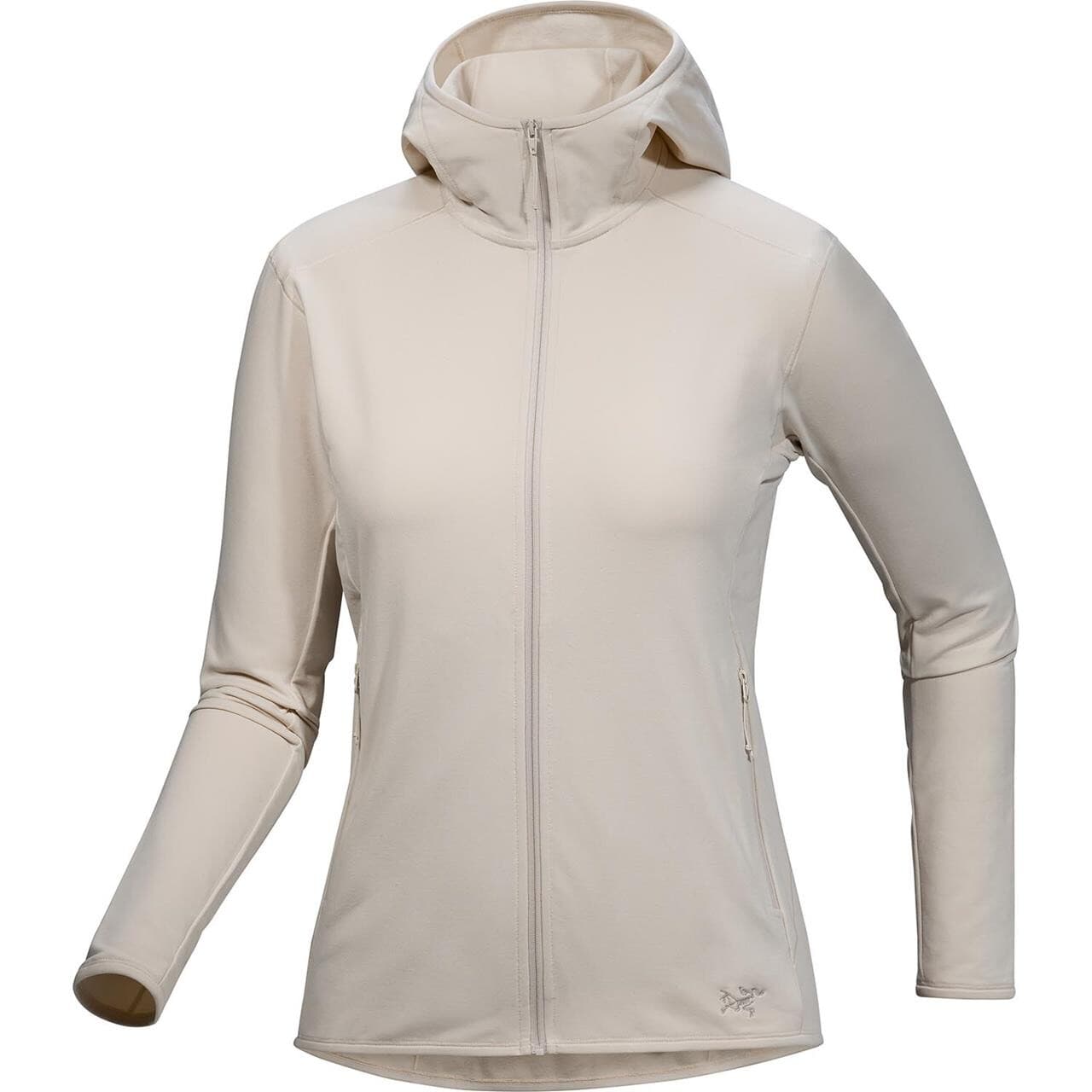 Arcteryx Womens Kyanite LT Hoody (Beige (SEA SALT) Large)