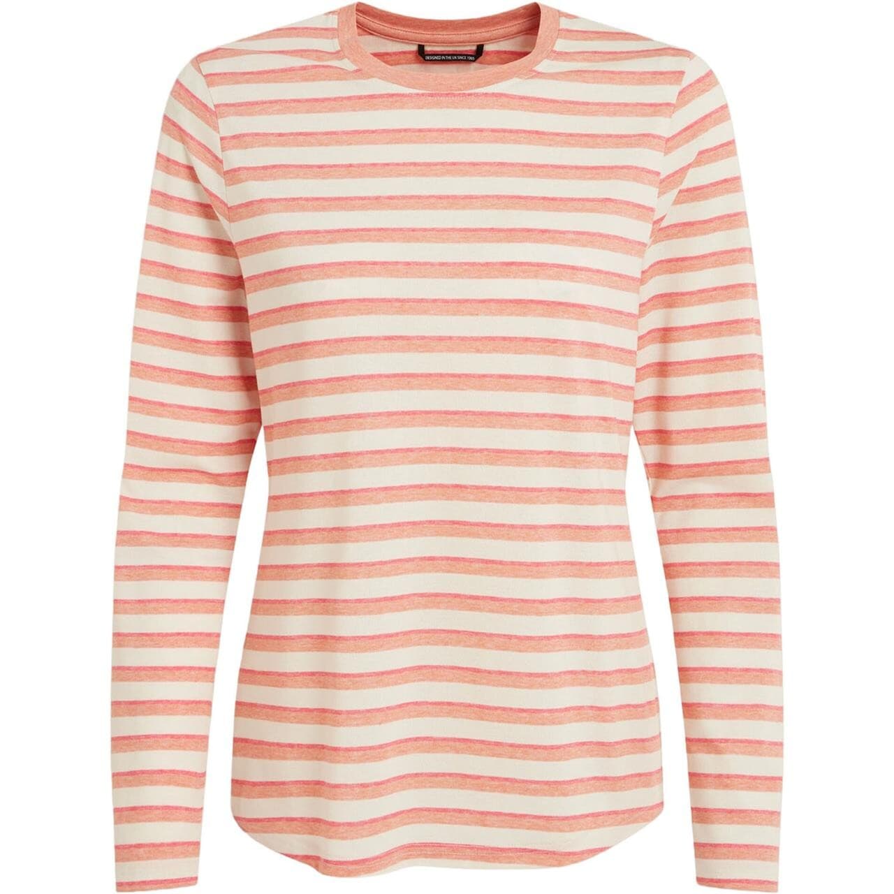 Craghoppers Womens Nosilife Akona L/S Top (Lyserød (CLAY STRIPE) 36)