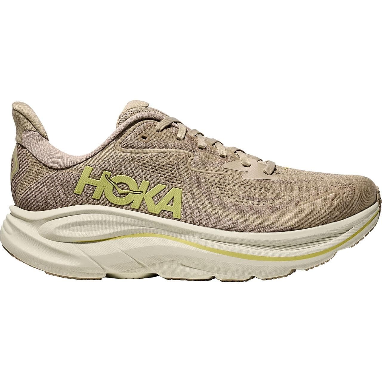 Hoka Mens Clifton 10 (Grå (RAW LINEN/STONE) 43 1/3)