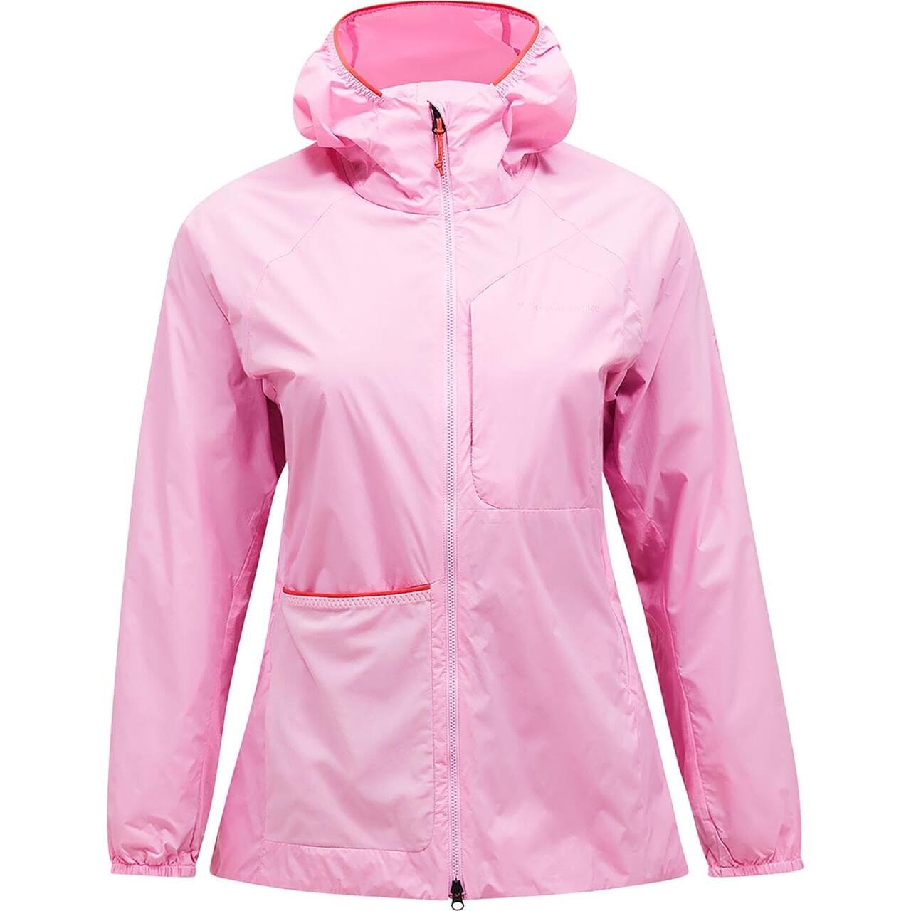 Peak Performance Womens Freelight Alpha Jacket (Lyserød (MORNING DEW/BRILLIANT RED) Large)