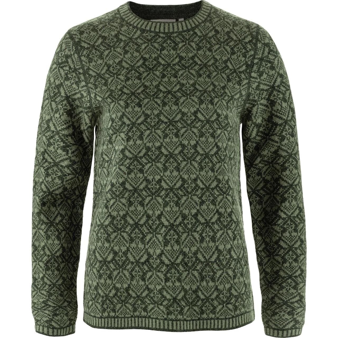 Fjällräven Womens Snow Round Neck Sweater (Grøn (DEEP FOREST/662) Small)