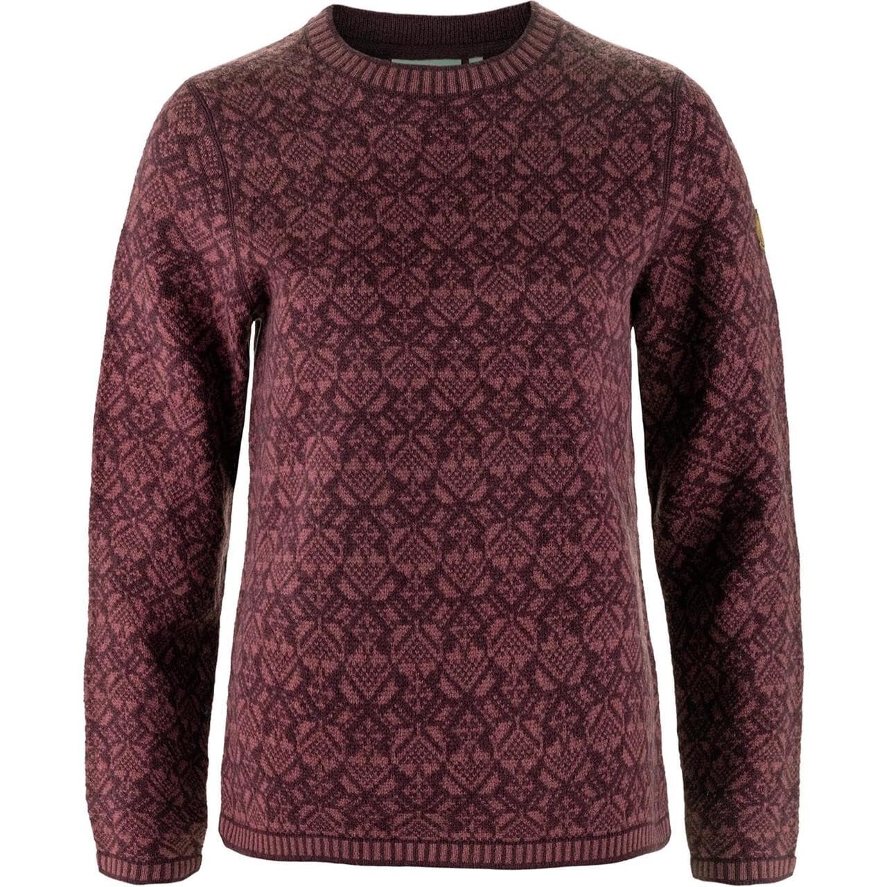 Fjällräven Womens Snow Round Neck Sweater (Rød (PORT/357) Small)