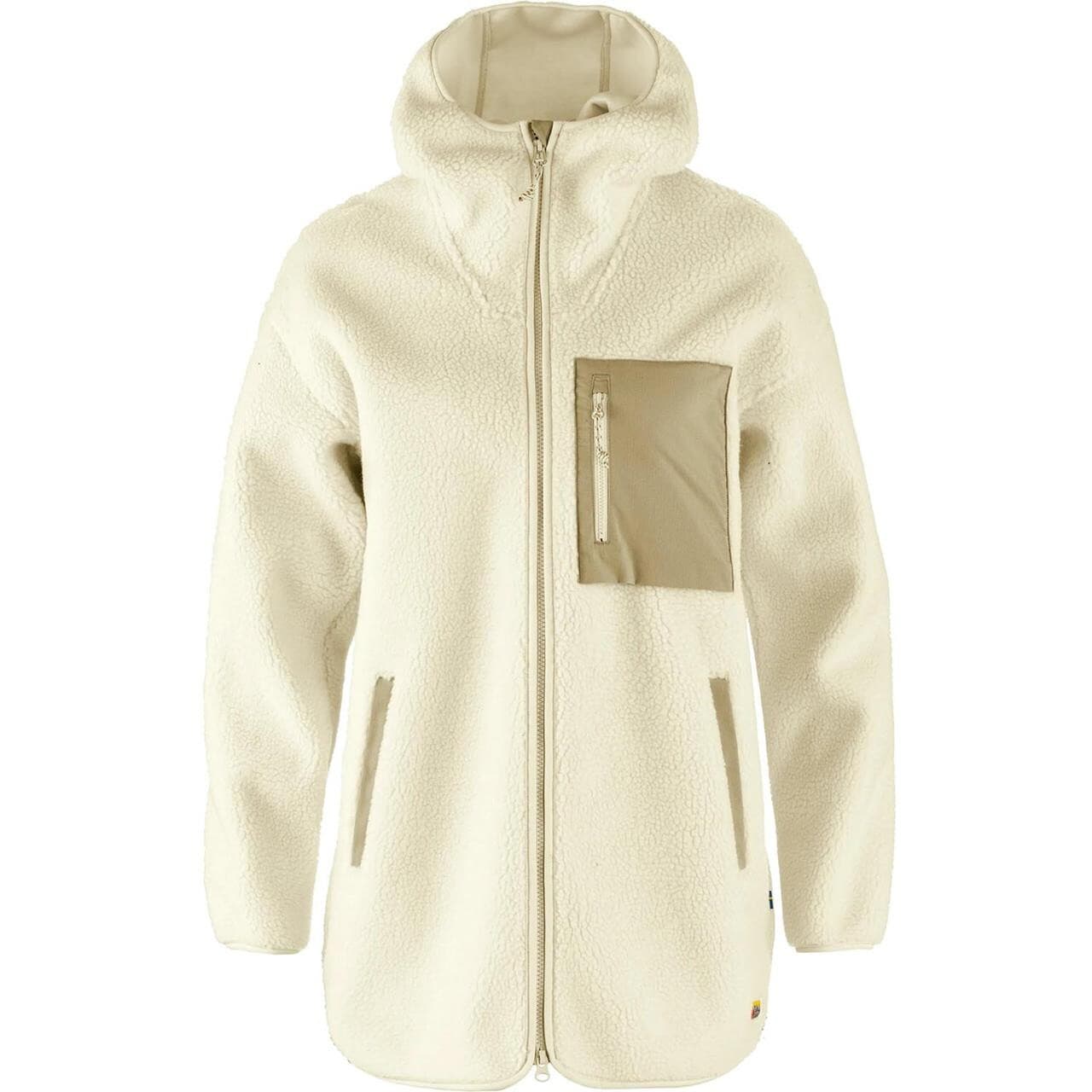 Fjällräven Womens Vardag Pile Fleece Long (Hvid (CHALK WHITE/113) Small)