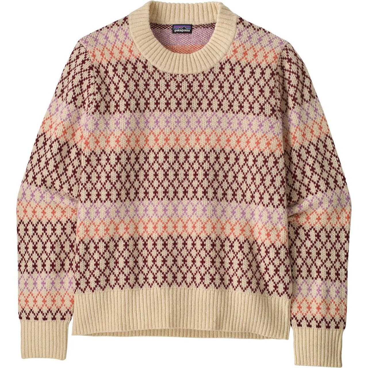 Patagonia Womens Recycled Wool-blend Crewneck Sweater (Hvid (STARLIGHT: DARK NATURAL) Large)