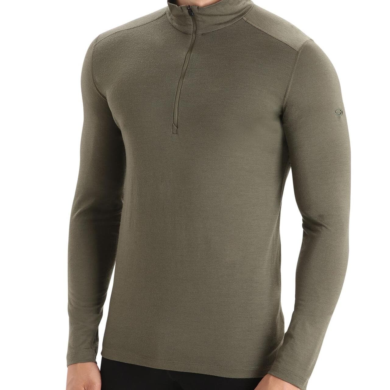 Icebreaker Mens Merino 200 Oasis L/S Half Zip (Grøn (LODEN) Medium)
