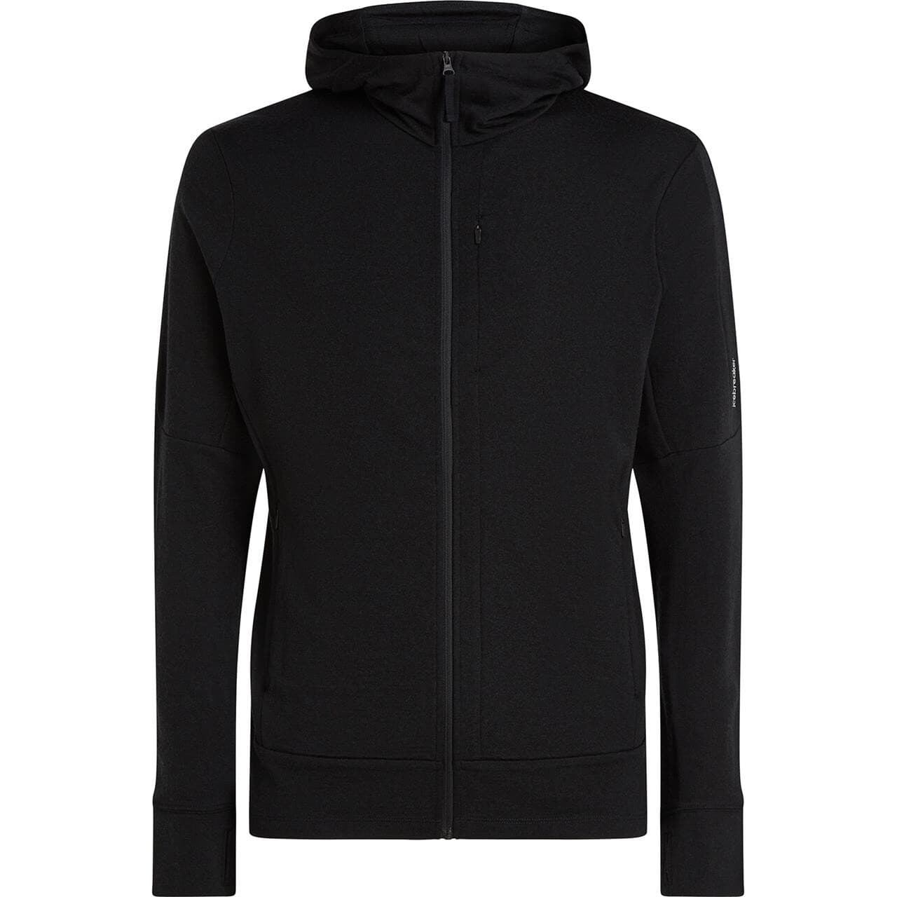 Icebreaker Mens Merino 260 Quantum L/S Zip Hoodie (Sort (BLACK) Medium)