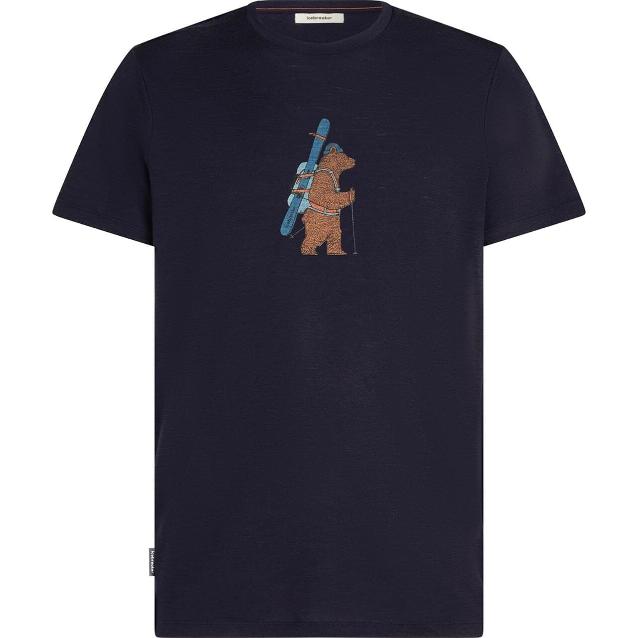 Icebreaker Mens Merino 150 Tech Lite S/S Tee Bear Tour (Blå (MIDNIGHT NAVY) Medium)