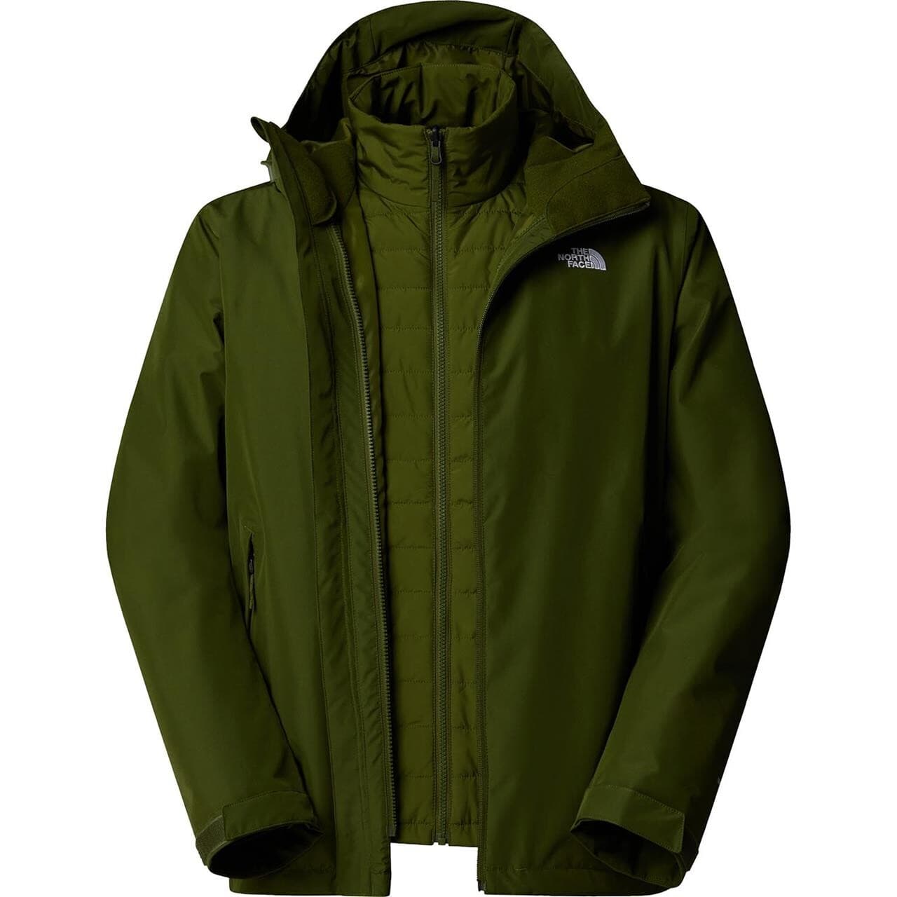 The North Face Mens Carto Mono Triclimate Hooded Jacket (Grøn (WOODLAND GREEN) Medium)