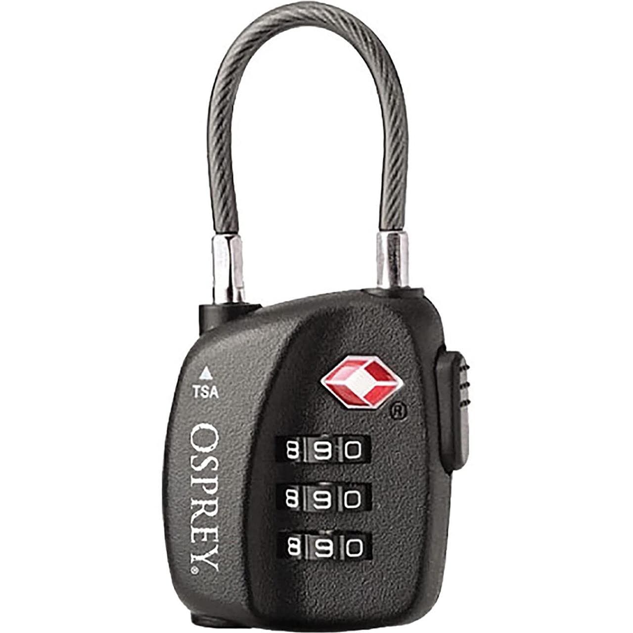 Osprey TSA 3 Dial Cable Lock (Sort (BLACK))