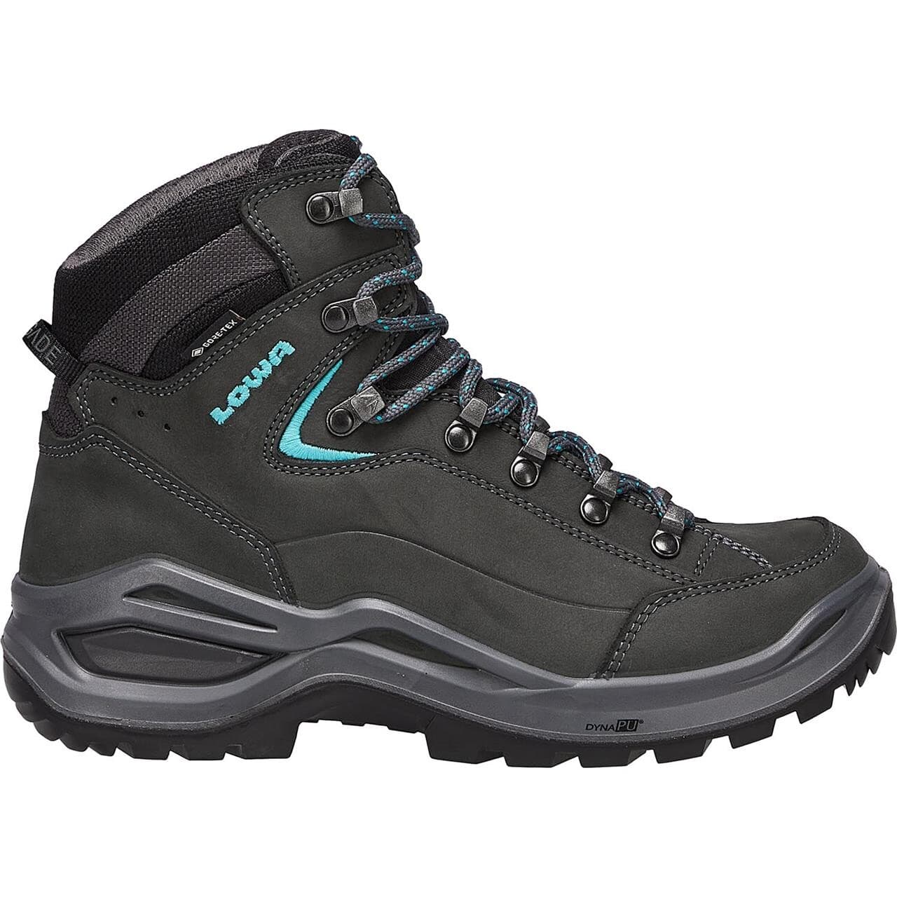 Lowa Womens Renegade Evo GTX Mid (Sort (ASPHALT/TURQUOISE) 39)