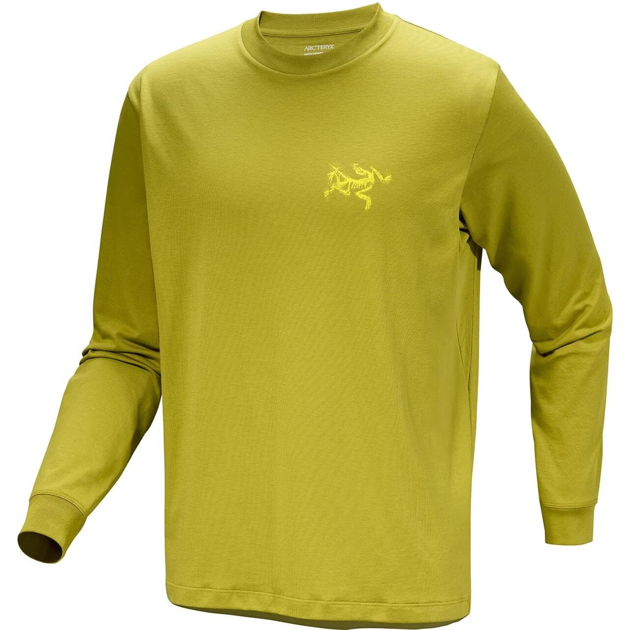 Arcteryx Mens Kragg SL Cotton Bird Tile L/S (Grøn (OLIVE MOSS/EUPHORIA) Small)