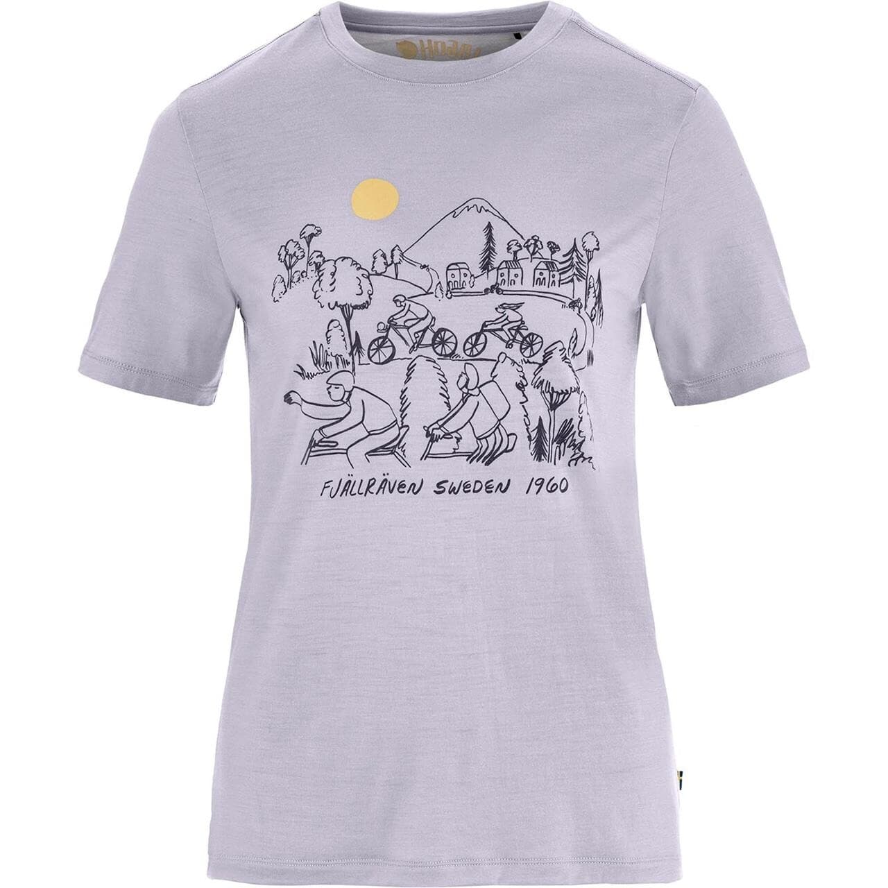 Fjällräven Womens Hoja Lugnt Wool T-shirt (Lilla (LAVENDER MIST/452) Small)