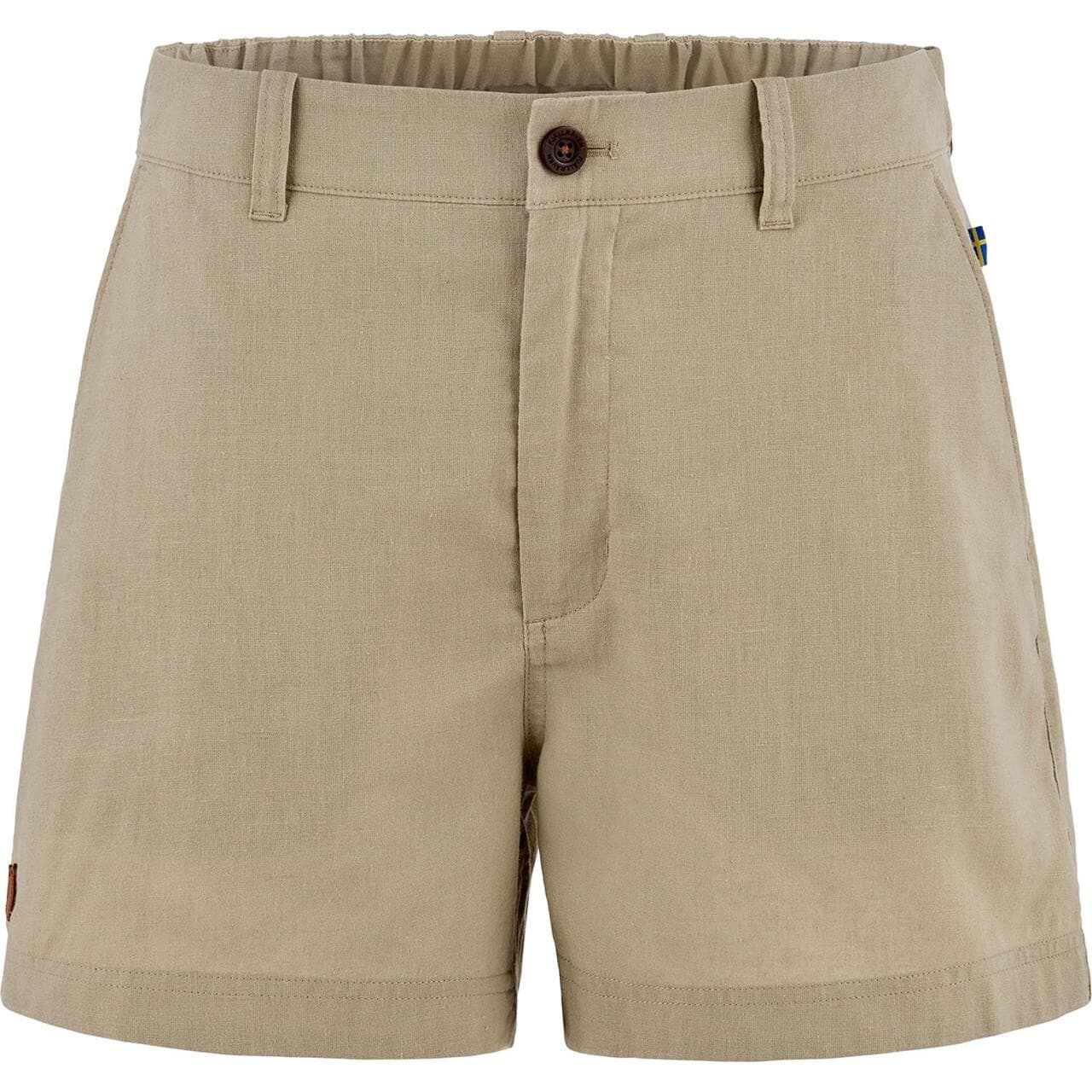 Fjällräven Womens Hemp Blend Shorts (Beige (SAND STONE/195) 44)