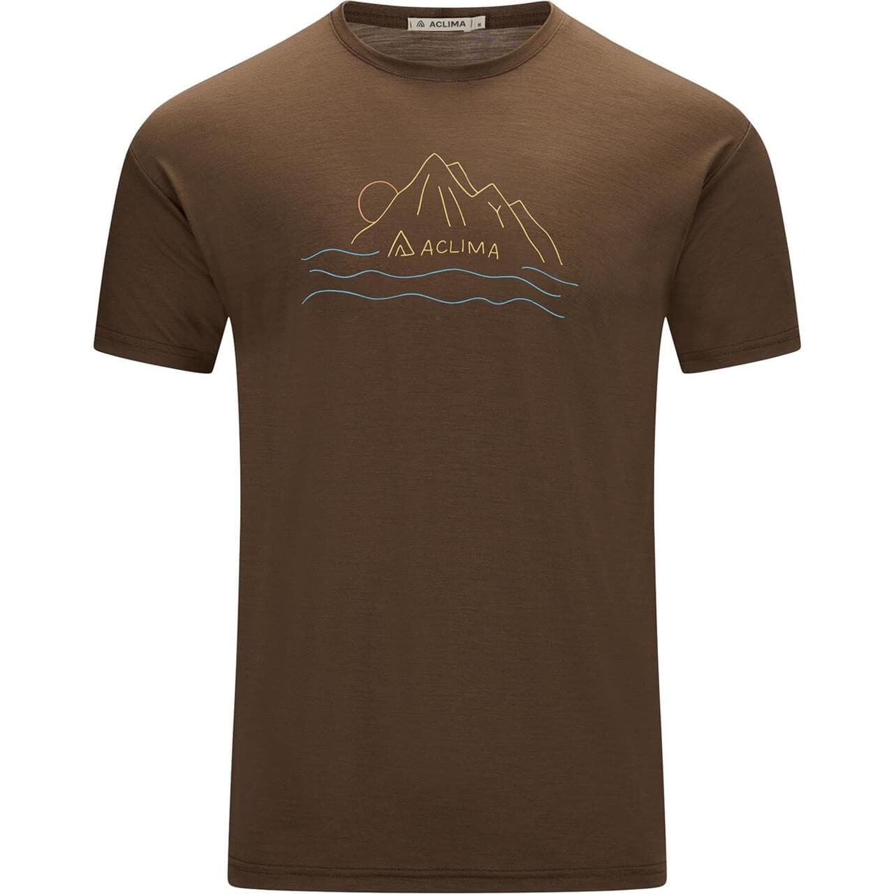 Aclima Mens LightWool 140 Tee Sunset (Brun (DARK EARTH) X-large)