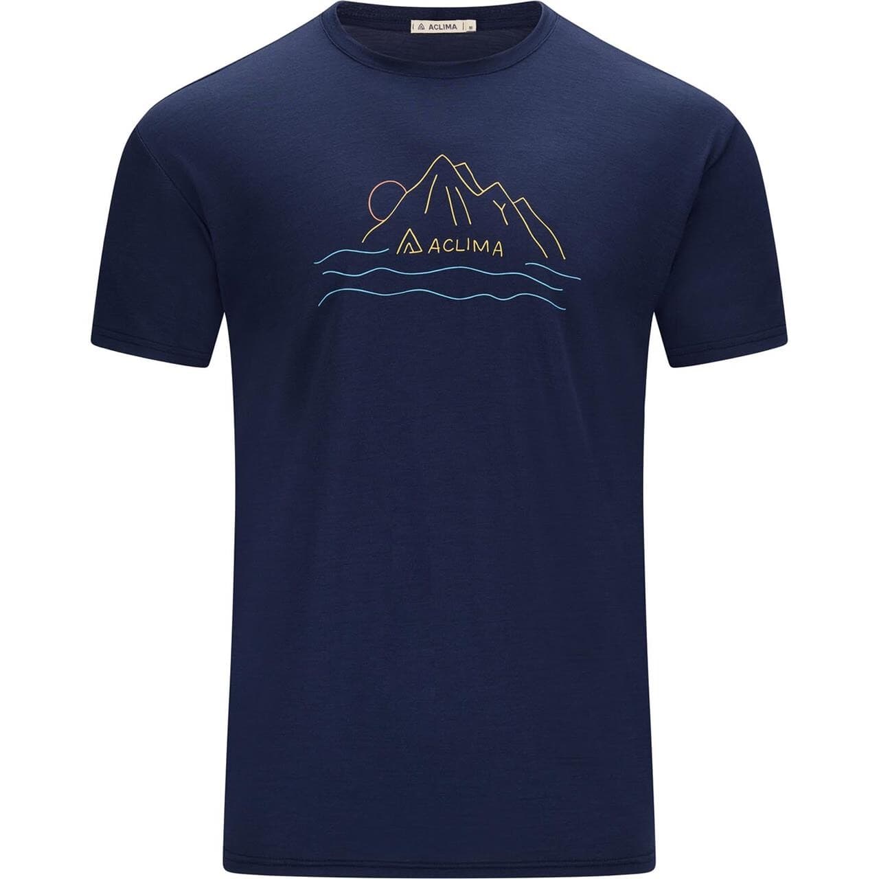 Aclima Mens LightWool 140 Tee Sunset (Blå (NAVY BLAZER) X-large)