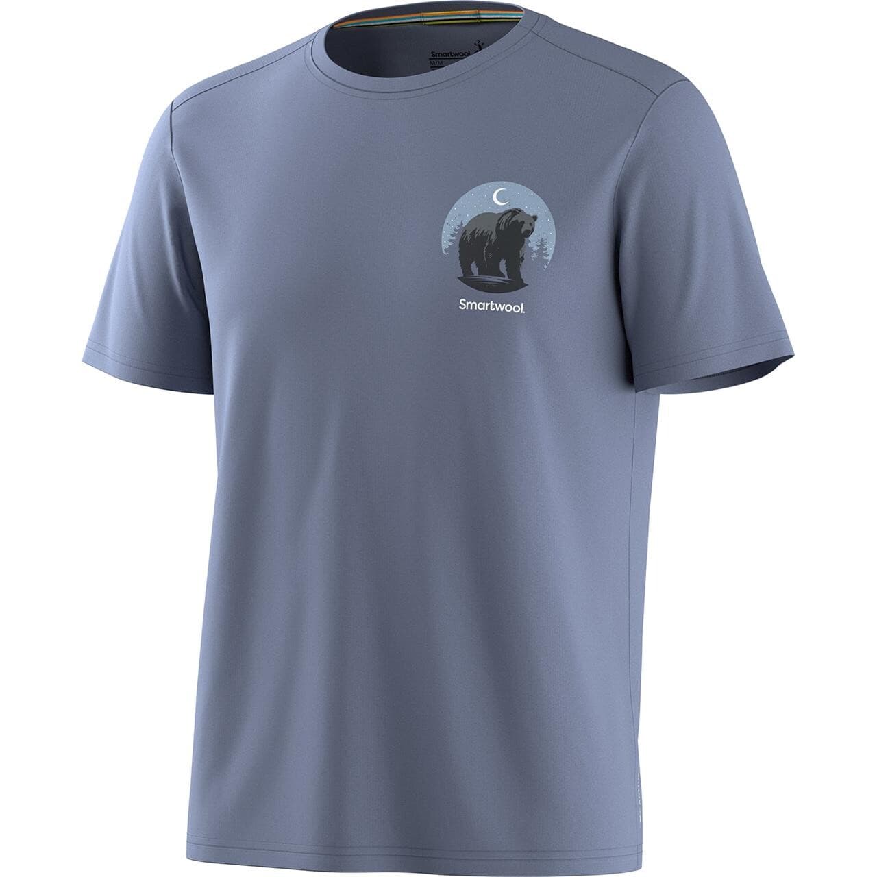Smartwool Mens Short Sleeve Graphic Tee (Blå (LUNAR BEAR/NIGHTFALL BLUE) X-large)