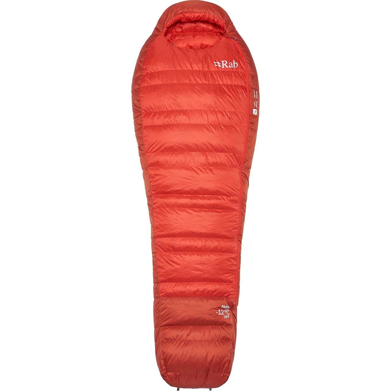 RAB Alpine -12c/10f (Rød (DARK HORIZON/TUSCAN RED) Personlængde 200 cm)