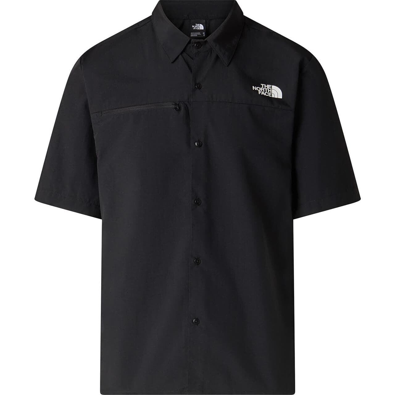 The North Face Mens Packable Short Sleeve Shirt (Sort (TNF BLACK) Large)