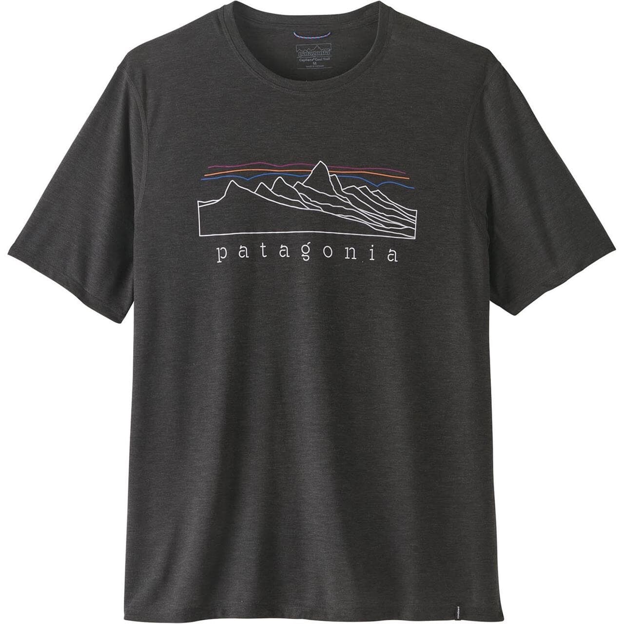 Patagonia Mens Cap Cool Trail Shirt - Stratapeaks (Sort (INK BLACK) X-large)