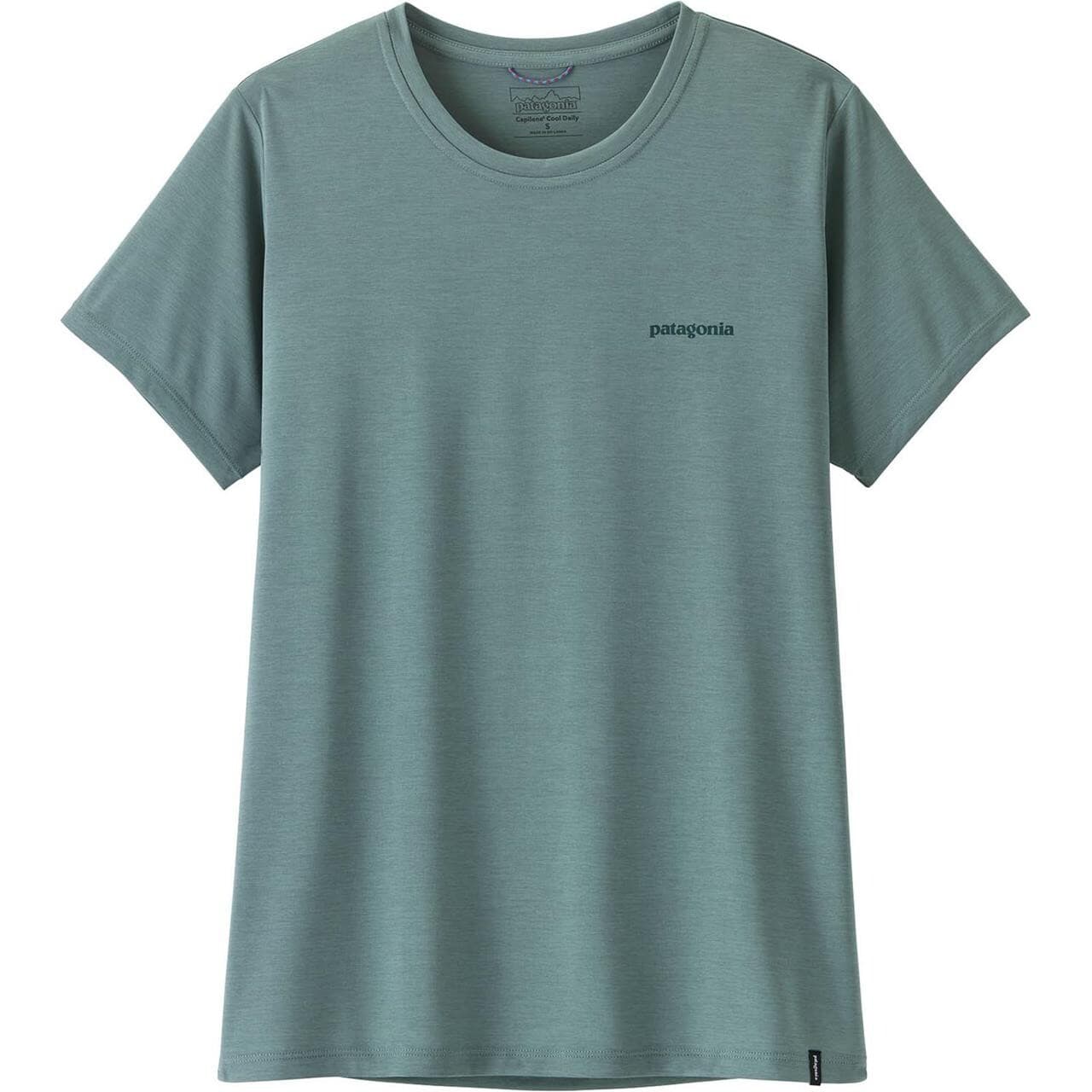 Patagonia Womens Cap Cool Daily Shirt - Boardshort Logo (Blå (BLUE SAGE/LIGHT BLUE SAGE X-DY) Medium)