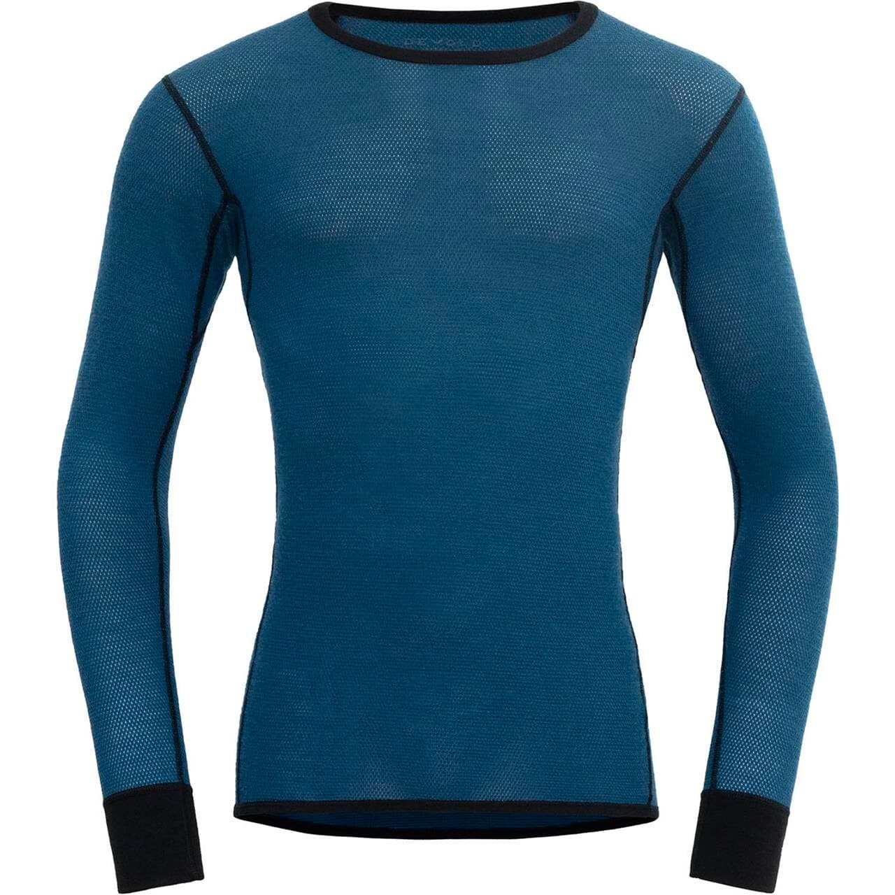 Devold Mens Wool Mesh 190 Shirt (Blå (FLOOD/CAVIAR) Medium)