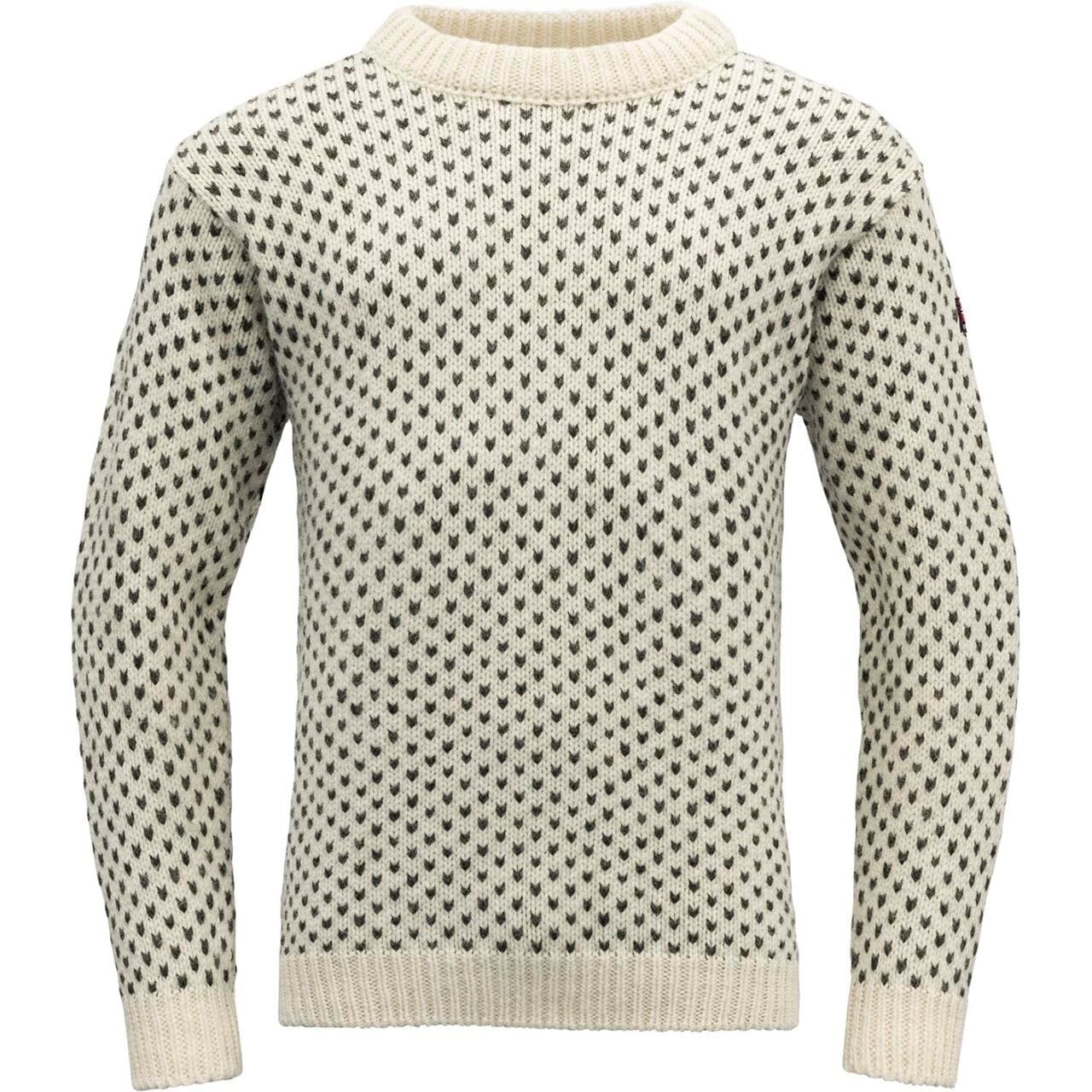 Devold Nordsjø Wool Sweater (Hvid (OFFWHITE) Small)