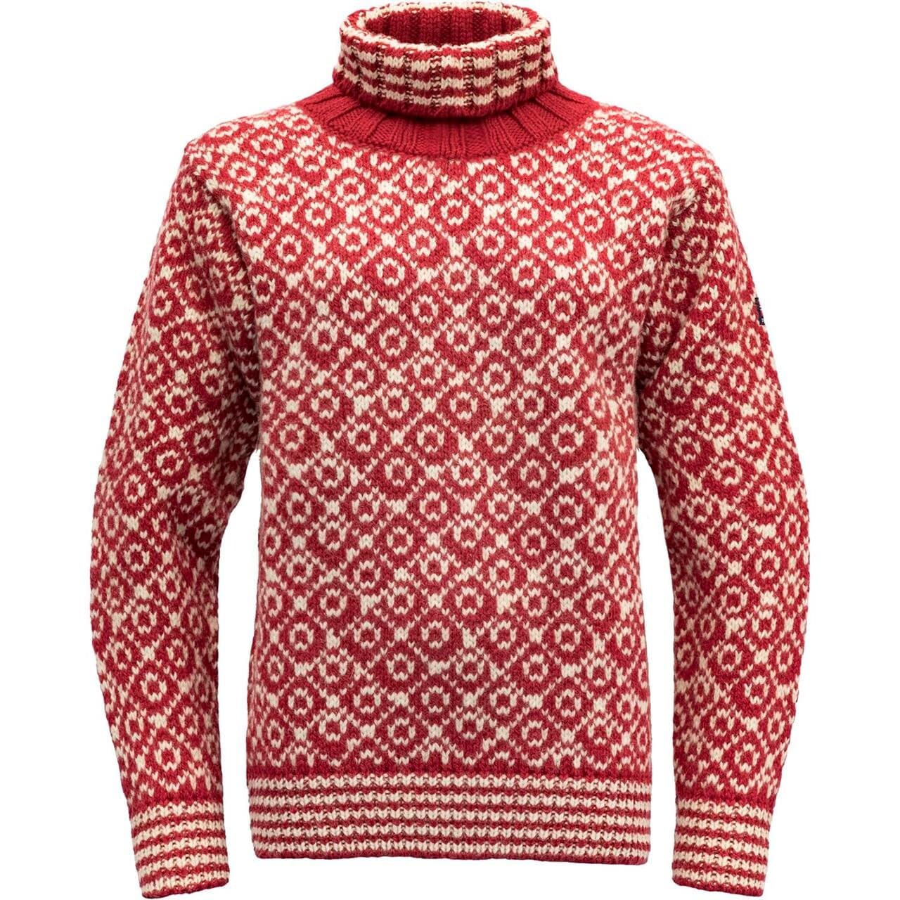 Devold Svalbard Wool High Neck (Hvid (OFFWHITE/ANTHRACITE) Small)