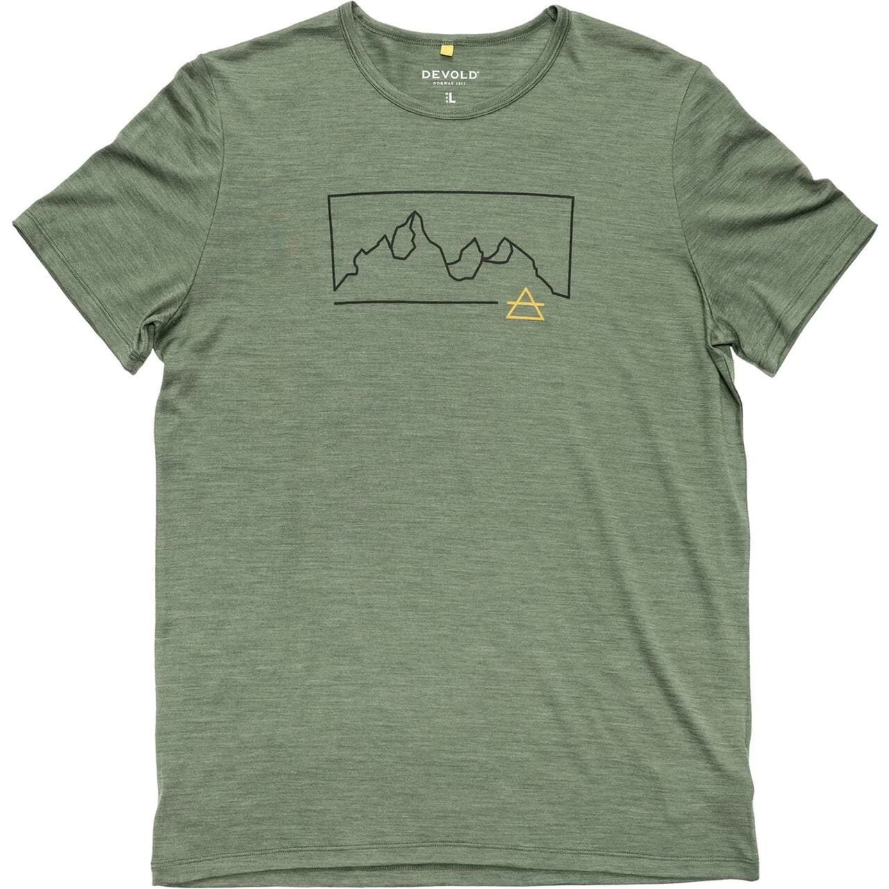Devold Mens Active Outline Tee (Grøn (FOREST) Large)