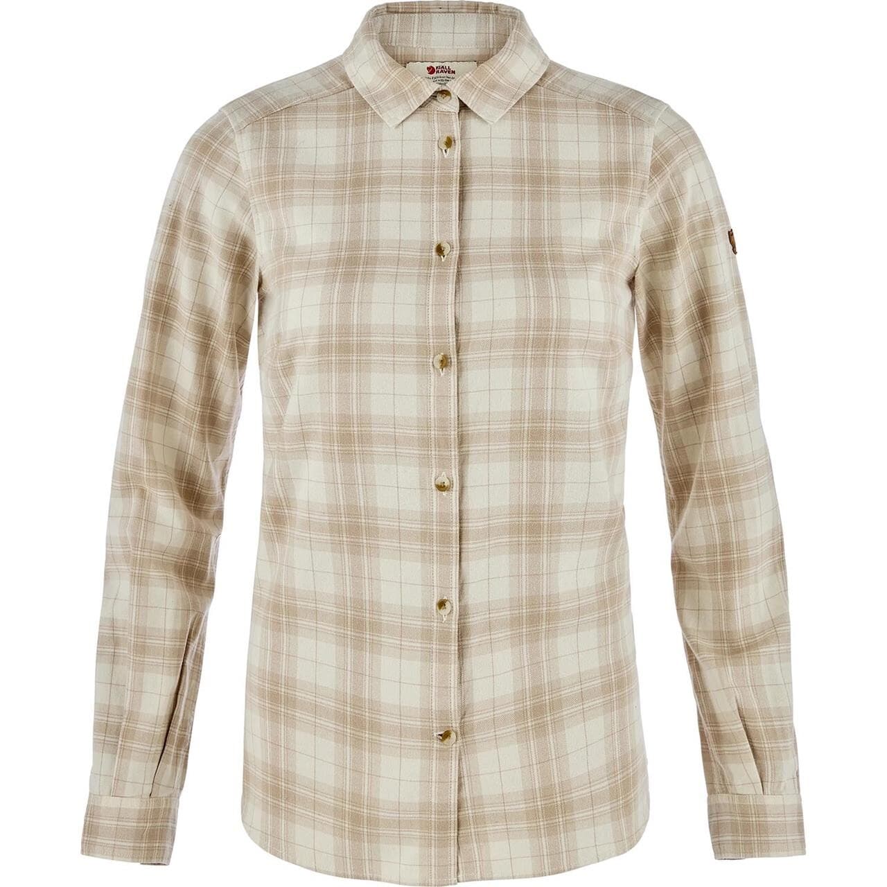 Fjällräven Womens Övik Classic Flannel Shirt (Hvid (CHALK WHITE-FOSSIL/133-118) Small)