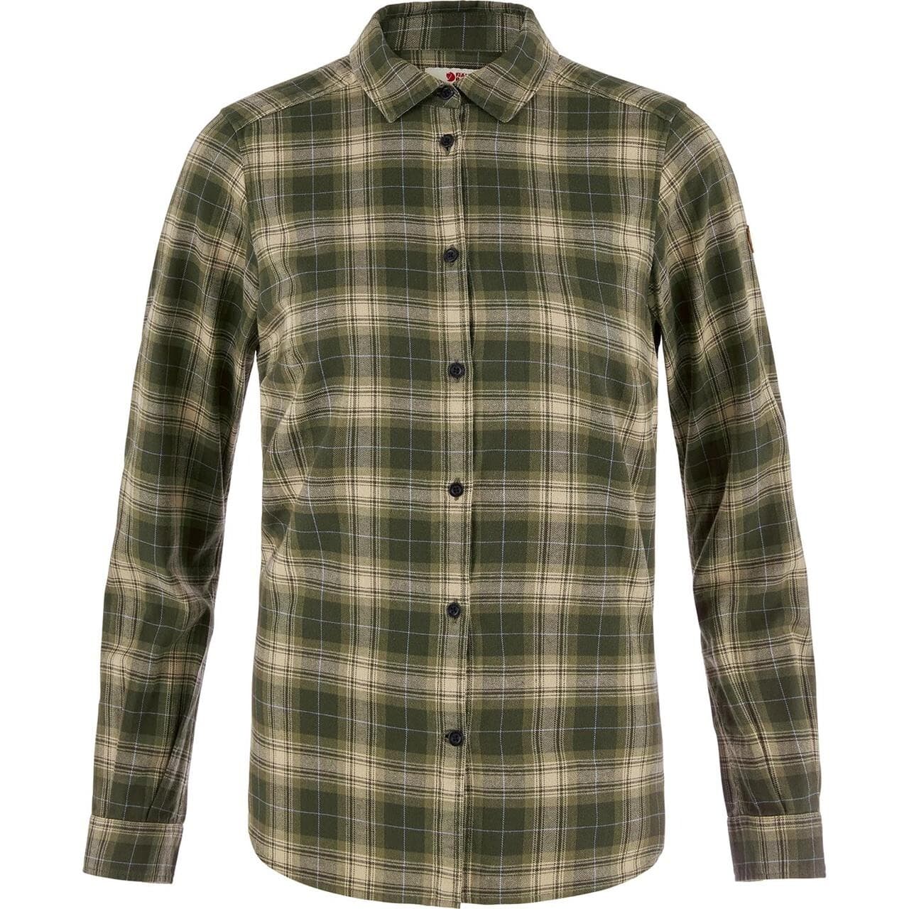 Fjällräven Womens Övik Classic Flannel Shirt (Grøn (DEEP FOREST-FOSSIL/662-118) Small)