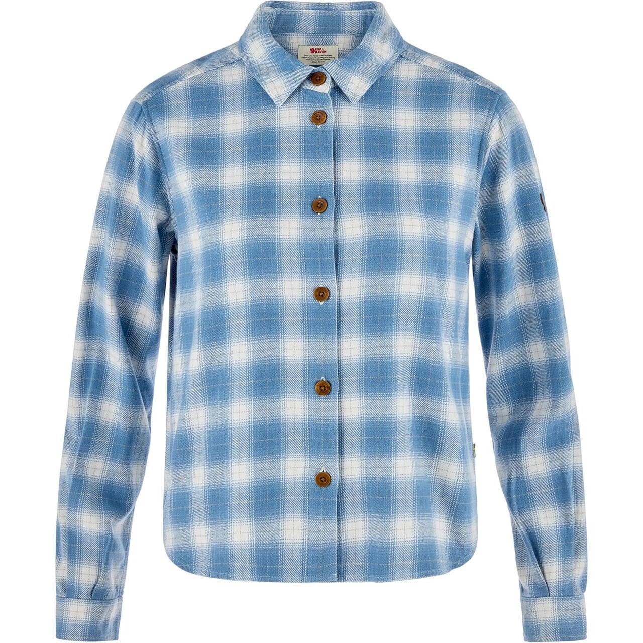 Fjällräven Womens Övik Boxy Flannel Shirt (Blå (EGGSHELL-DAWN BLUE/111-543) X-large)