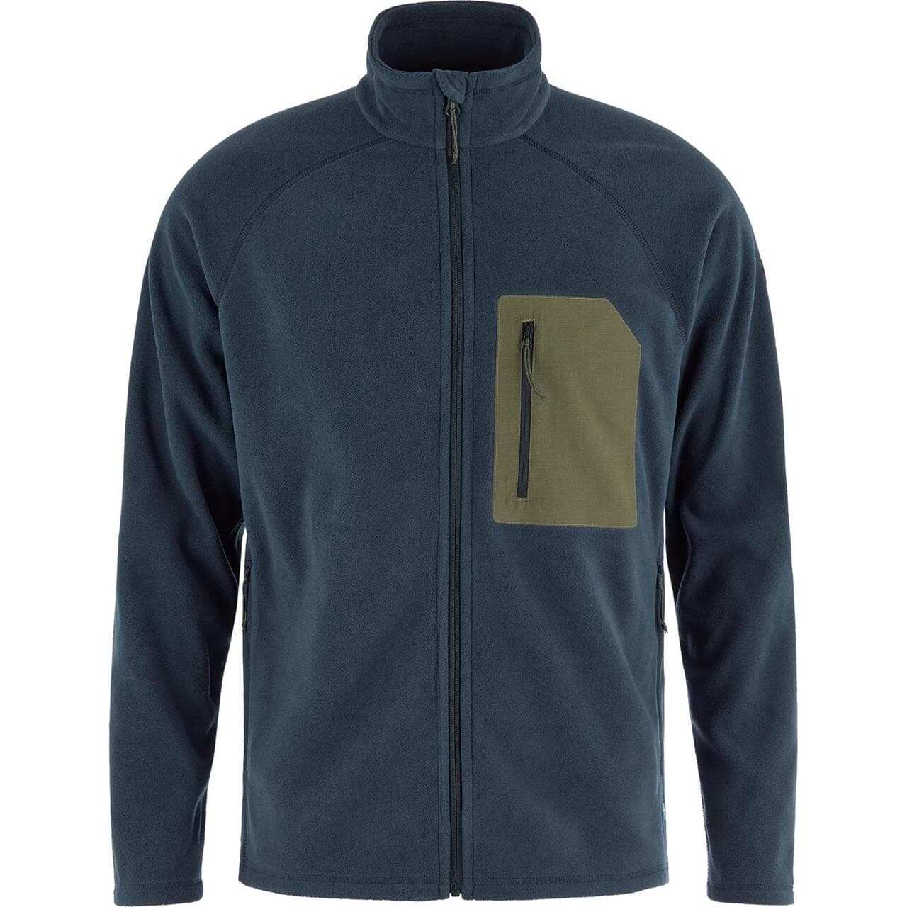 Fjällräven Mens Kaipak Fleece (Blå (DARK NAVY-LAUREL GREEN/555-625) Small)