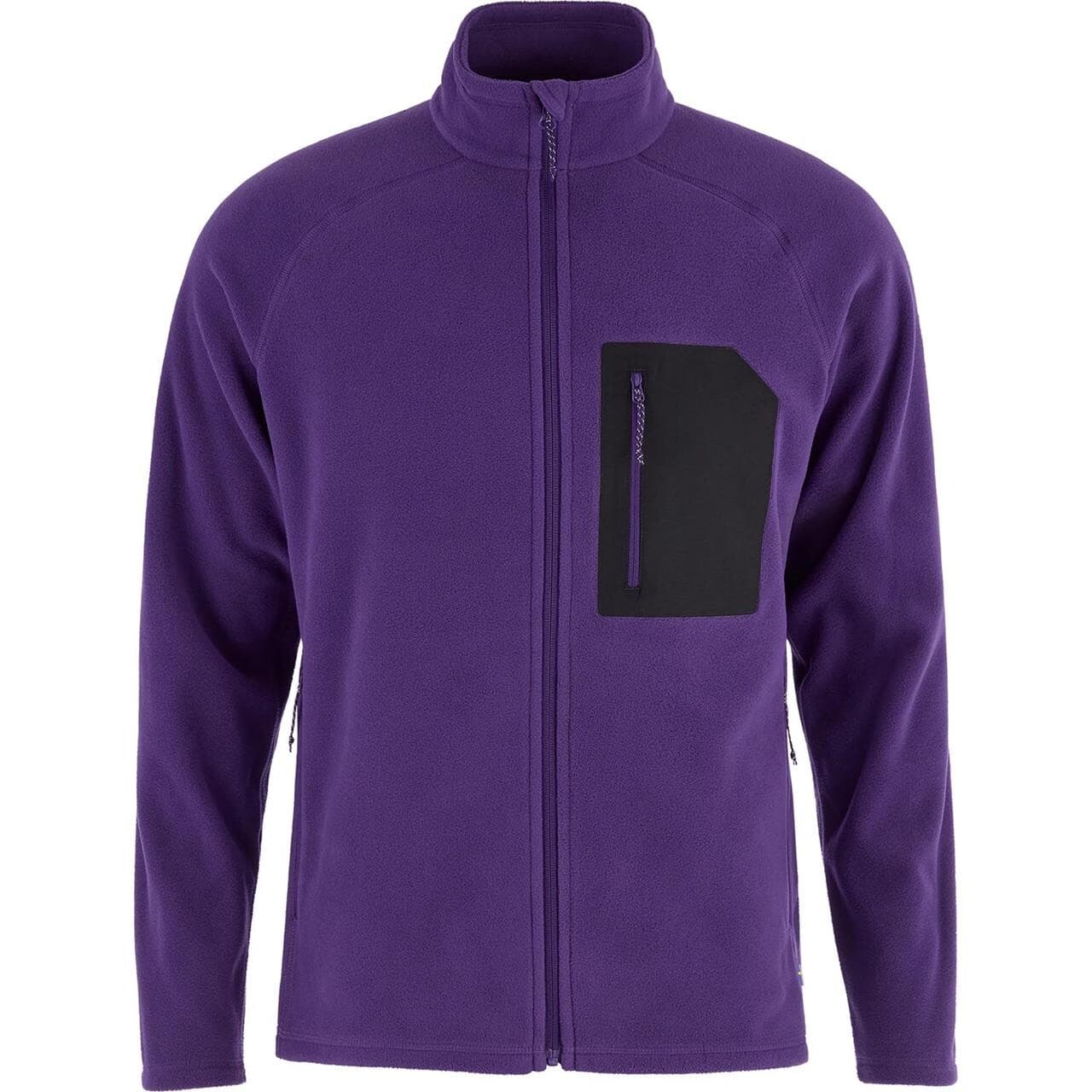 Fjällräven Mens Kaipak Fleece (Lilla (DARK VIOLET-BLACK/425-550) Small)