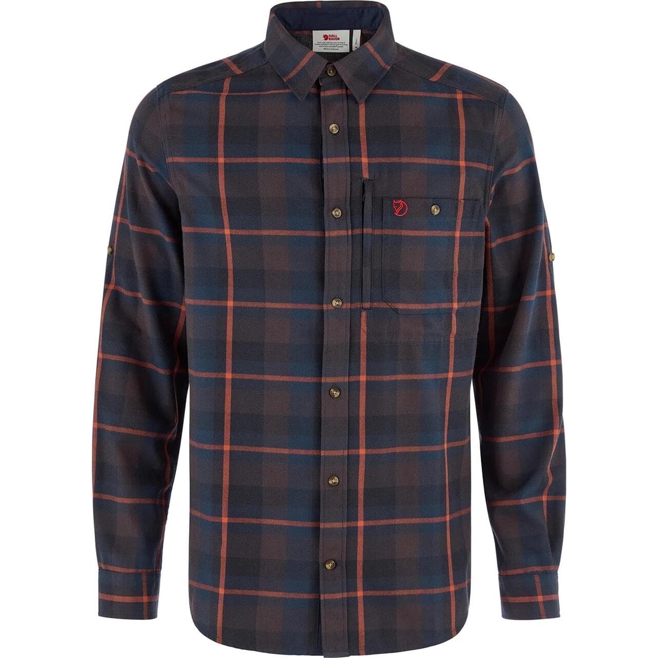 Fjällräven Mens Fjällglim Regular Shirt (Brun (BLACK OAK-AUTUMN LEAF/294-215) Small)