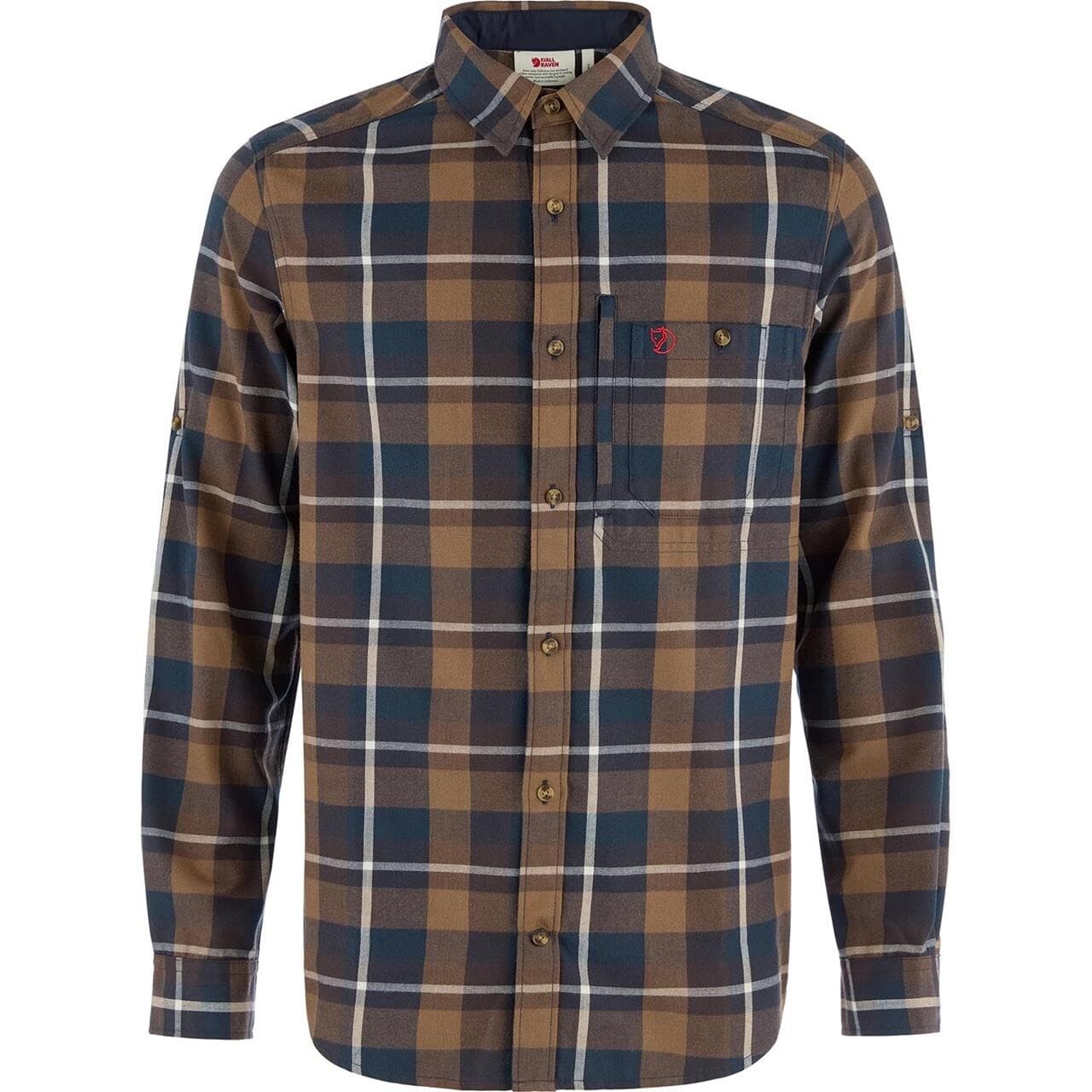 Fjällräven Mens Fjällglim Regular Shirt (Brun (WOOD BROWN-BLACK OAK/265-294) Small)