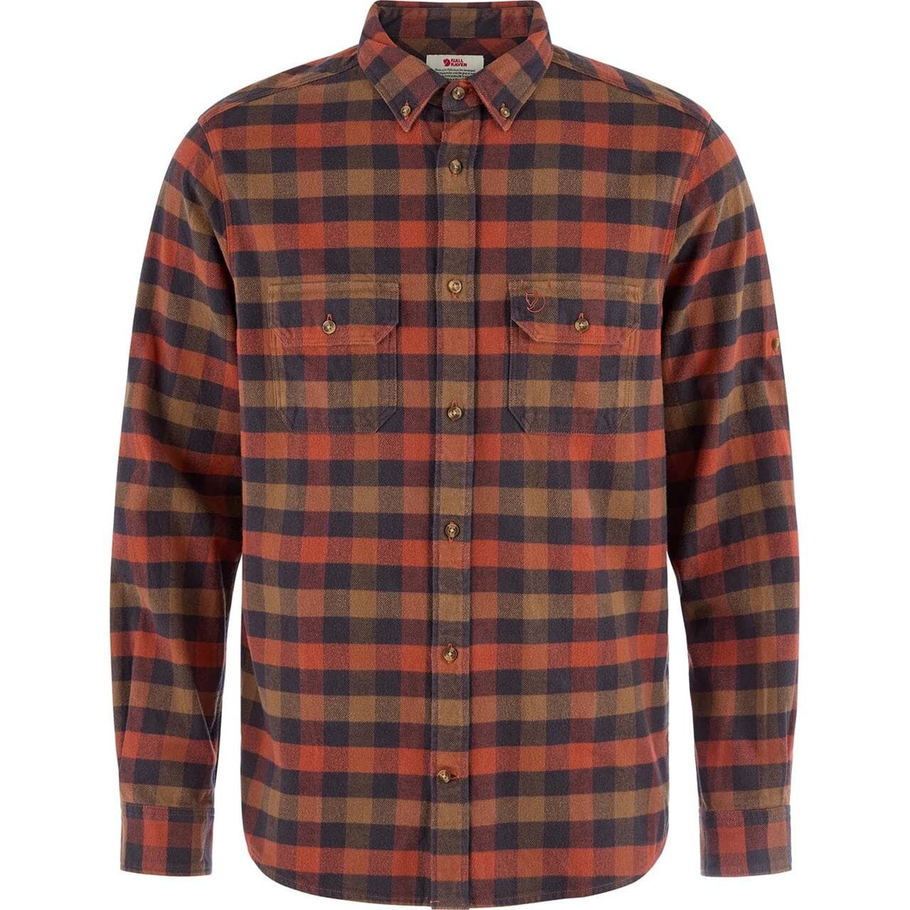 Fjällräven Mens Skog Relaxed Shirt (Orange (AUTUMN LEAF-WOOD BROWN/215-265) XX-large)