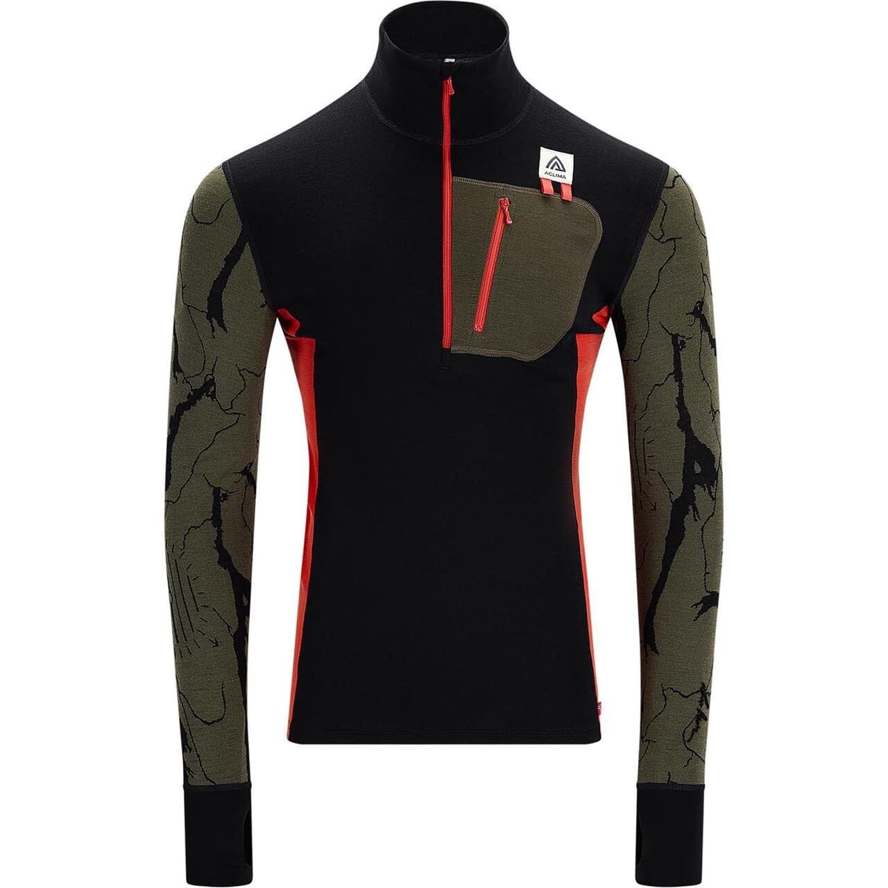 Aclima Mens WarmWool Lars Monsen Polo (Grøn (TARMAC FEMUNDEN) Medium)