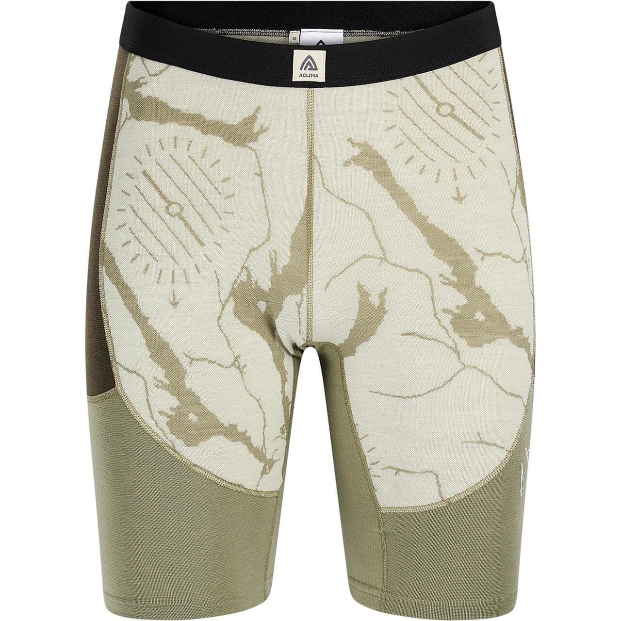 Aclima Womens WarmWool Lars Monsen Shorts (Hvid (NATURE FEMUNDEN) X-large)