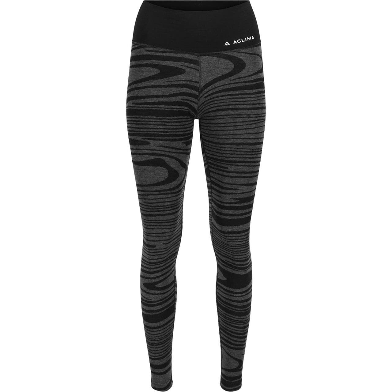 Aclima Womens WarmWool Motion Longs High Waist (Blå (NIAGARA MOTION) X-small)
