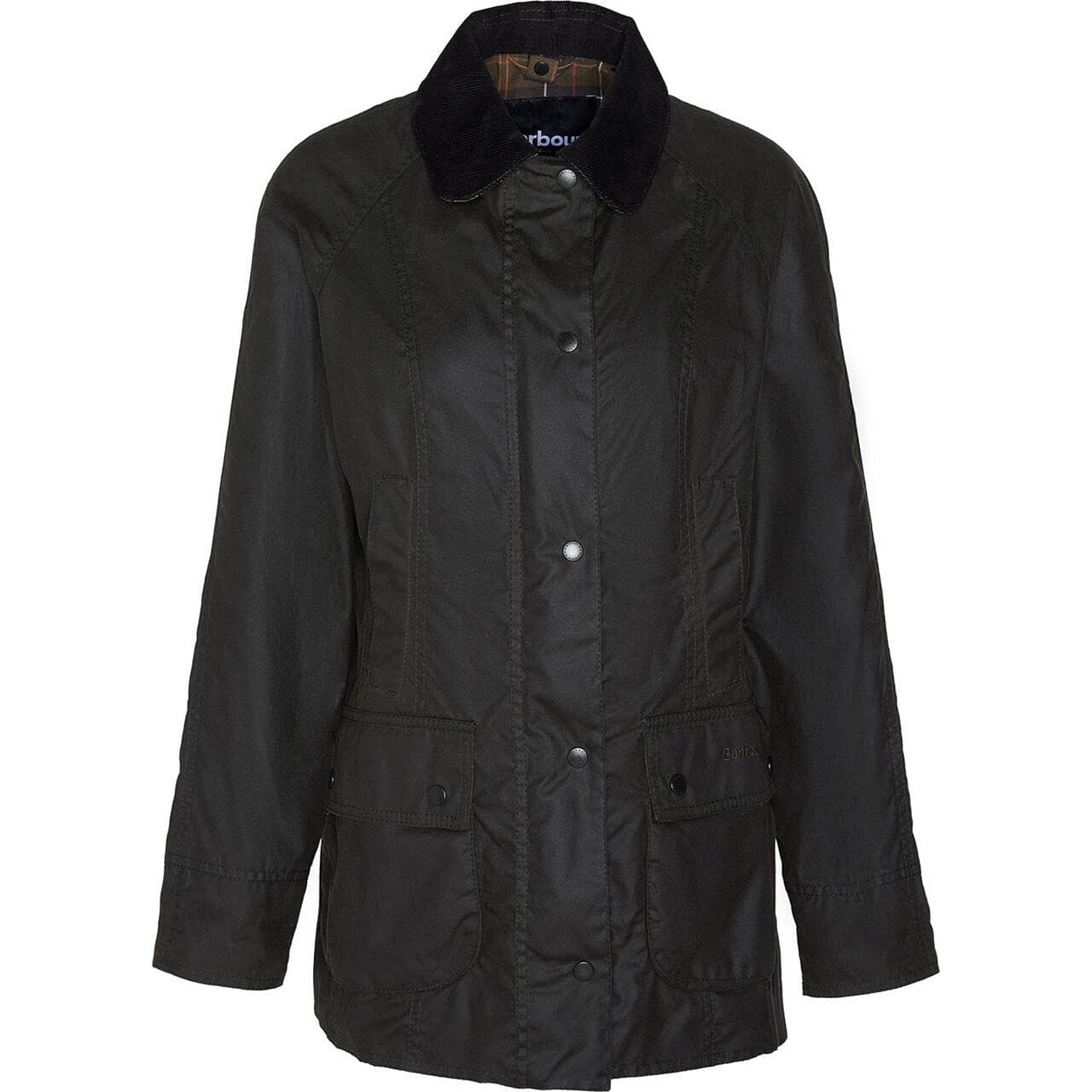 Barbour Womens Classic Beadnell Wax Jacket (Grøn (OLIVE) 38)
