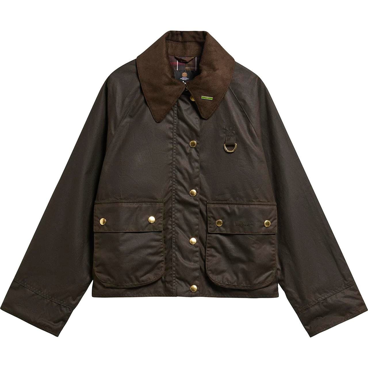 Barbour Womens Icons Modern Spey Wax Jacket (Grøn (OLIVE/CLASSIC) 38)
