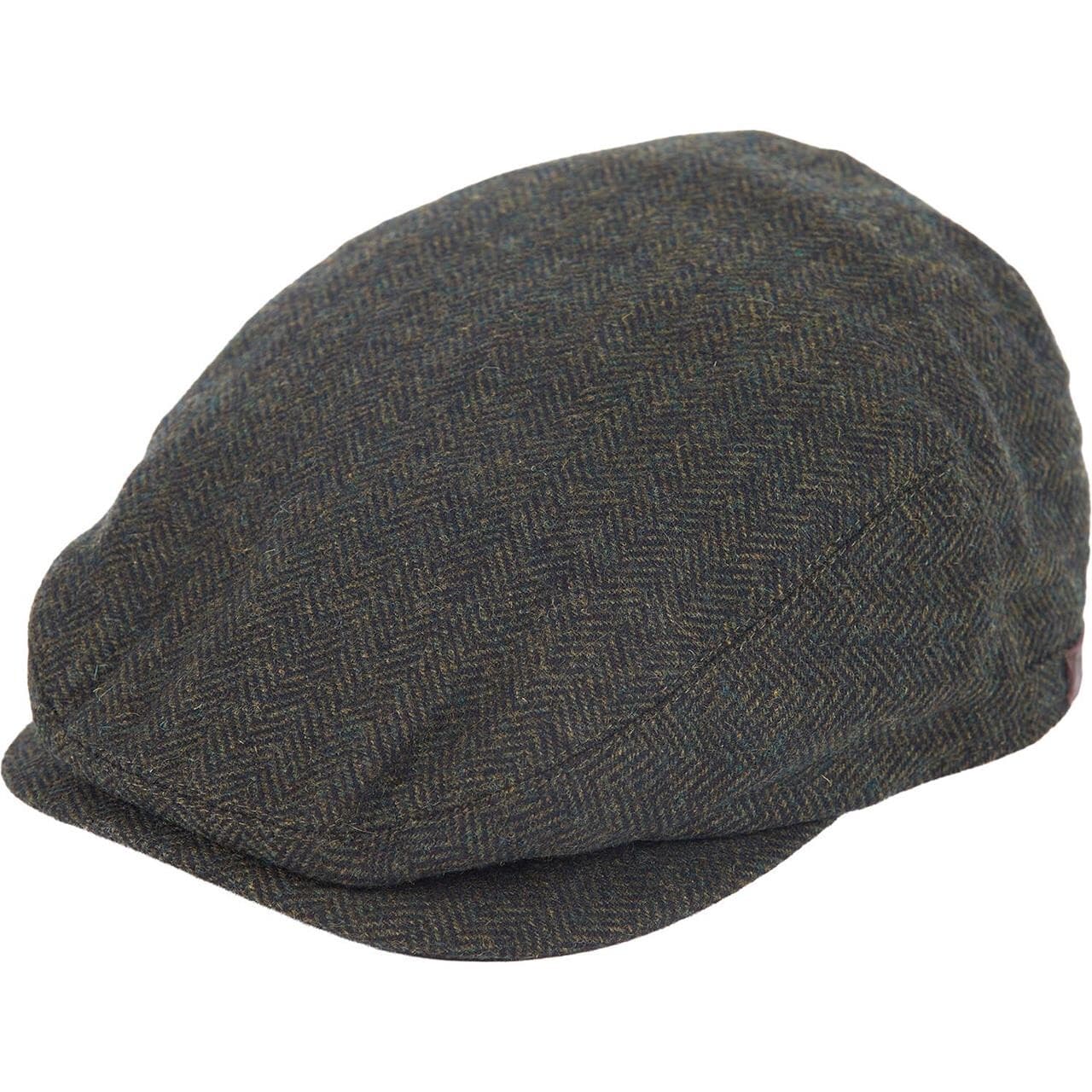 Barbour Mens Barlow Flat Cap (Grøn (OLIVE) Medium)