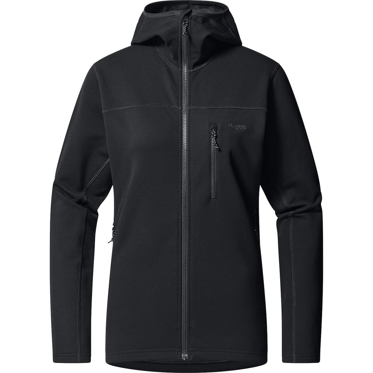 Haglöfs Womens Rosson Mid Hood (Sort (TRUE BLACK) Small)