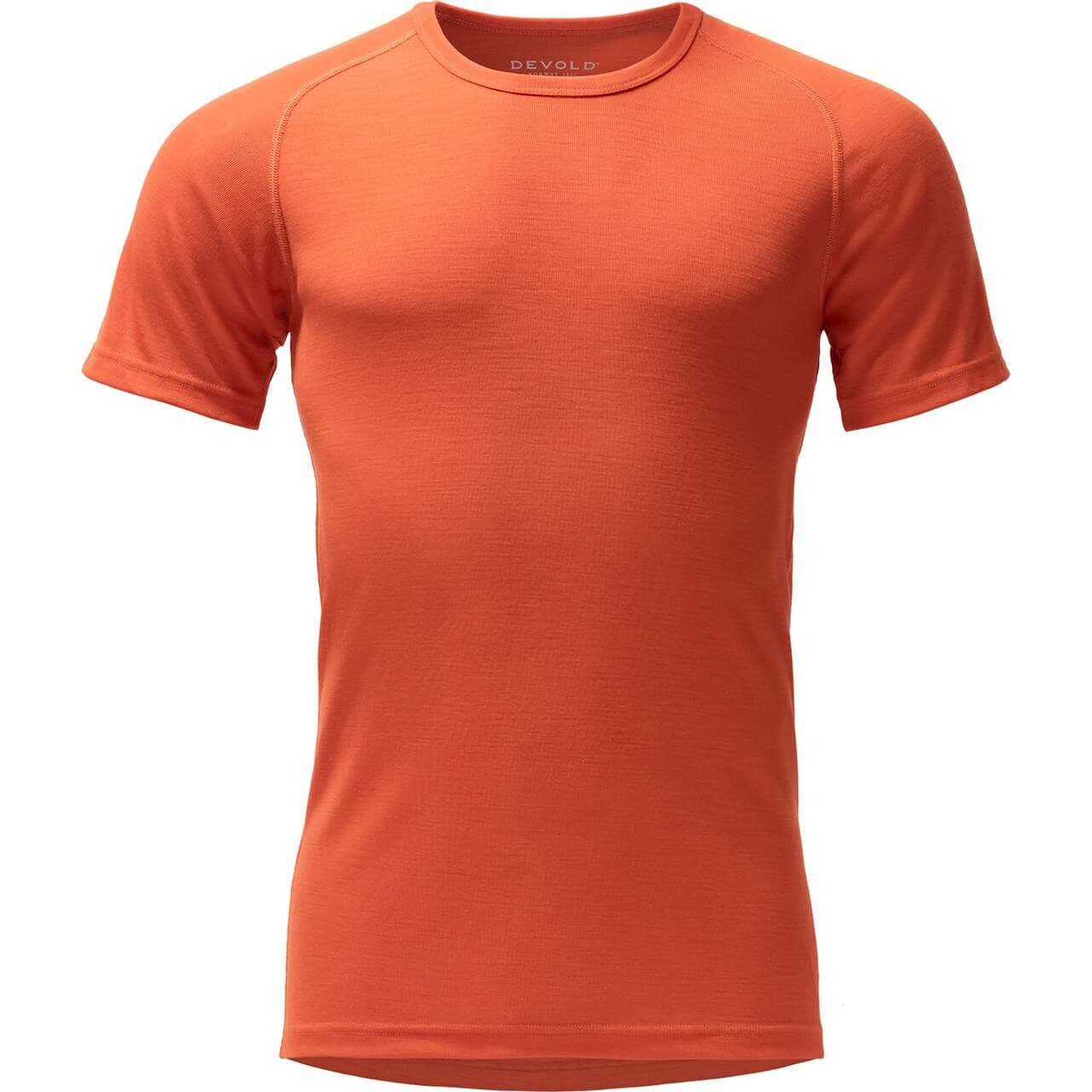 Devold Mens Adventure Merino 190 Tee (Orange (BRICK) Small)
