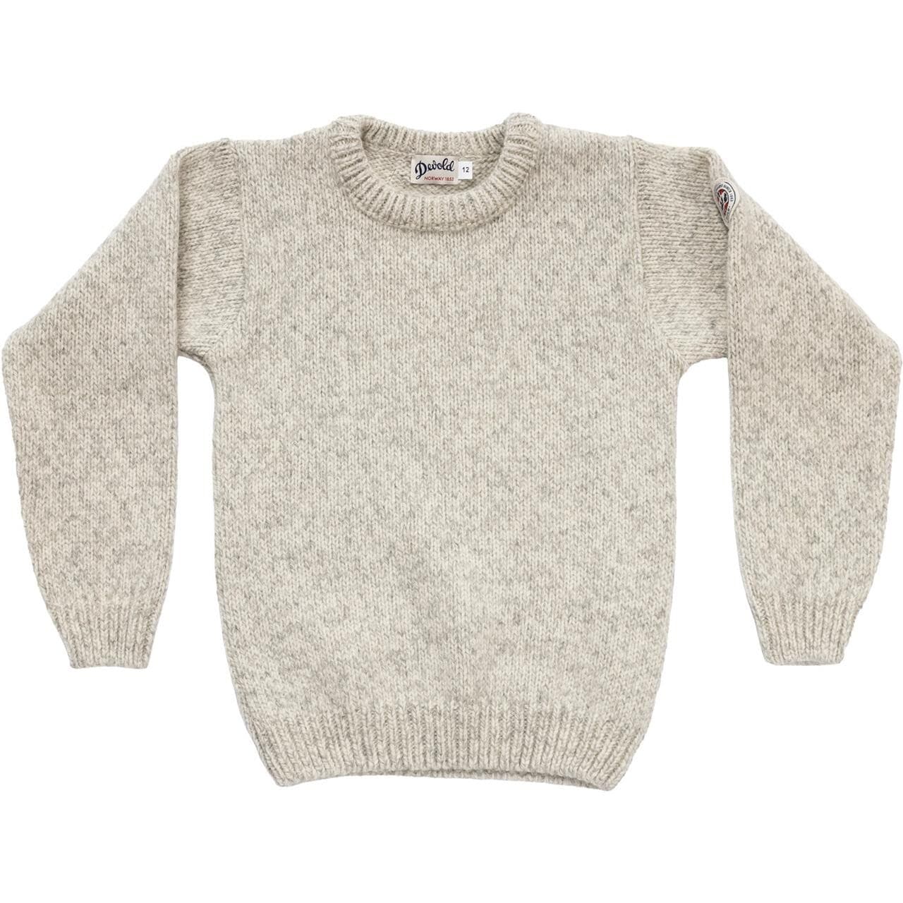 Devold Kids Nansen Wool Sweater Jr (Grå (GREY MELANGE) 42)