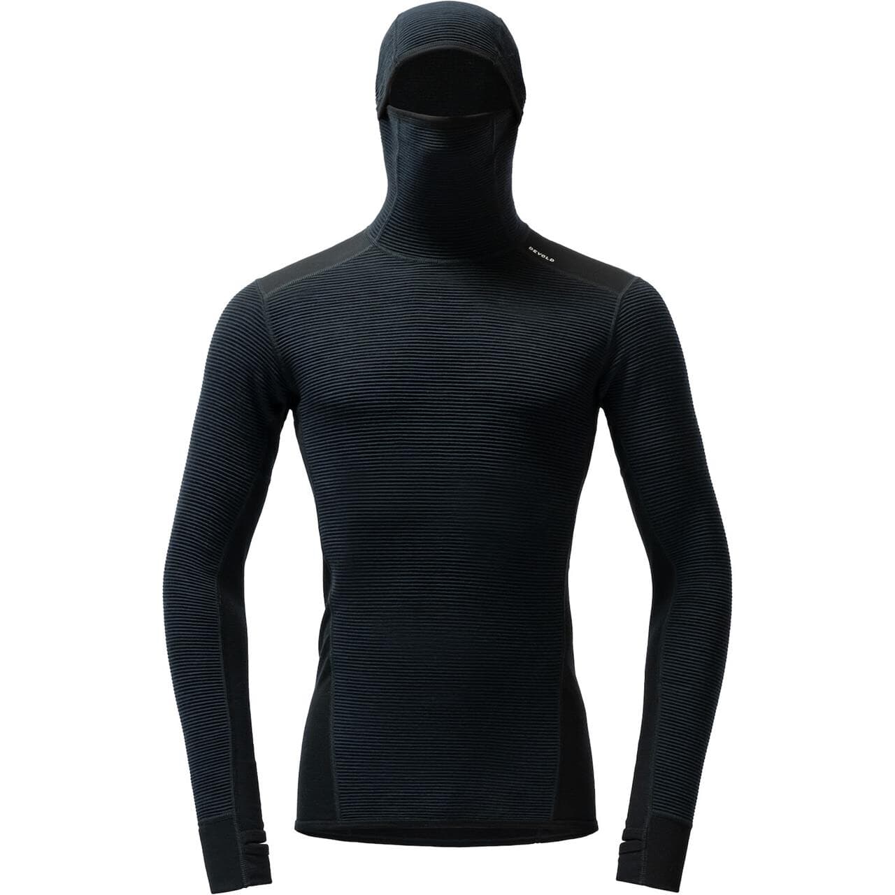 Devold Mens Reverso Merino Hoodie (Sort (INK) Small)