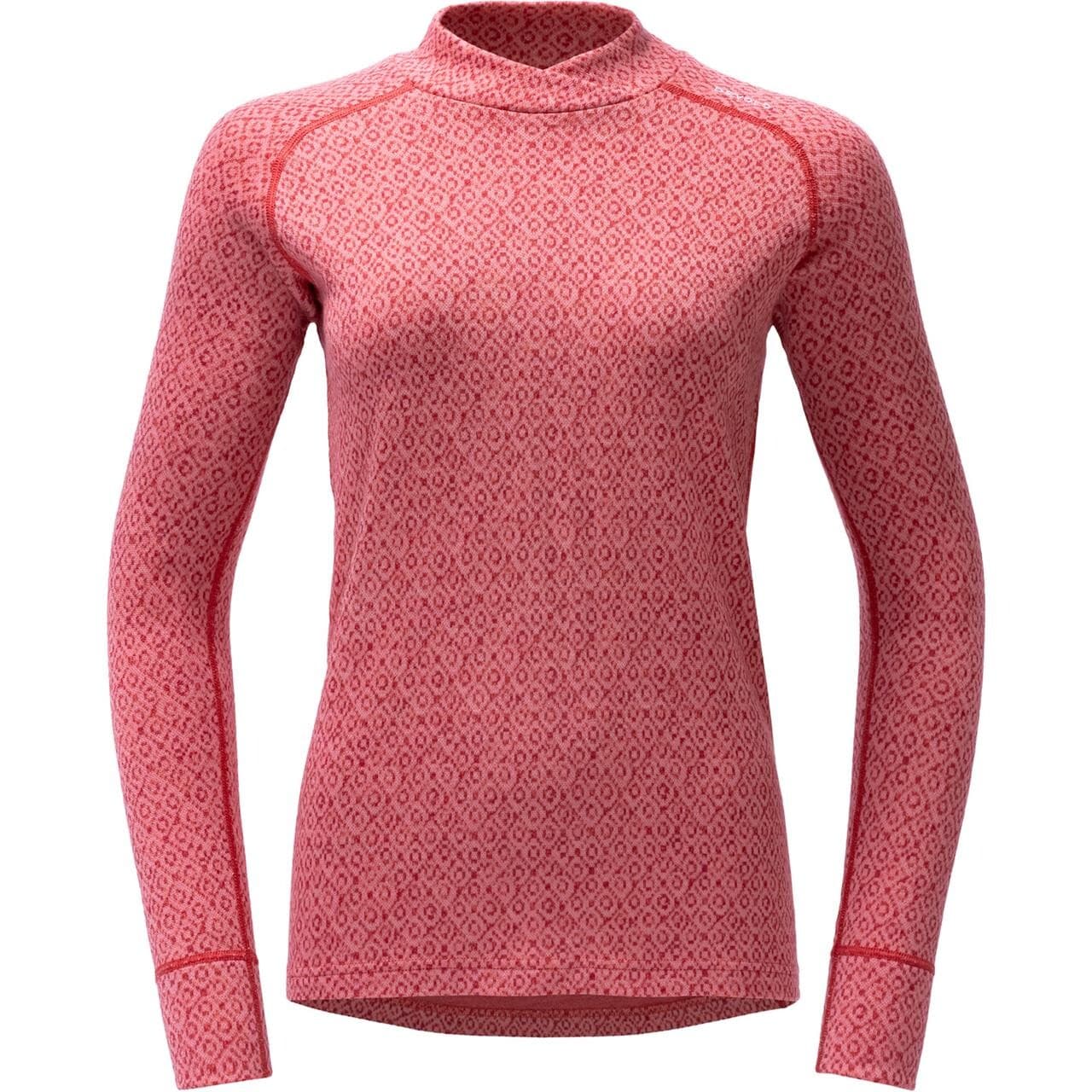 Devold Womens Signature Silk 230 Cross Neck (Lyserød (APRICOT) Large)